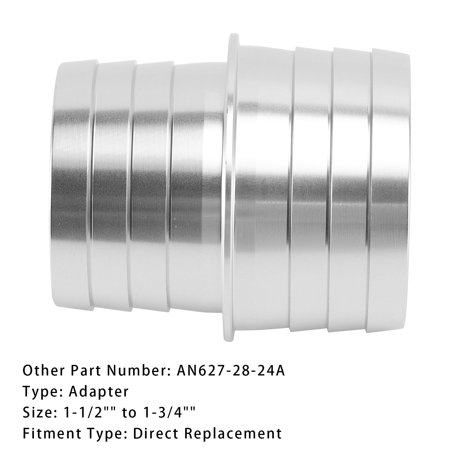 1-1/2" to 1-3/4" Inch Hose Barb Splice Coupler Repair Reducer Fitting Adapter