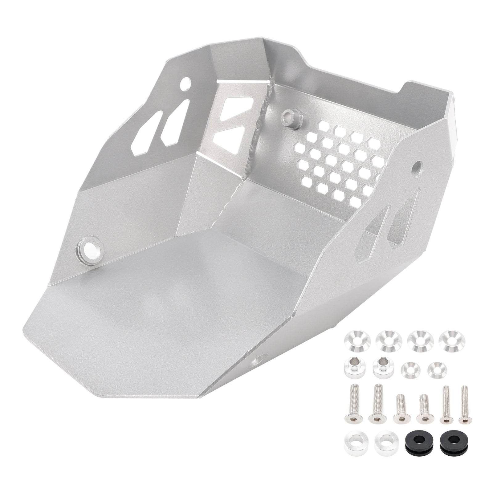 2024-2025 Cfmoto 450 MT / IBEX 450 Aluminum Skid Plate Silver Engine Guard