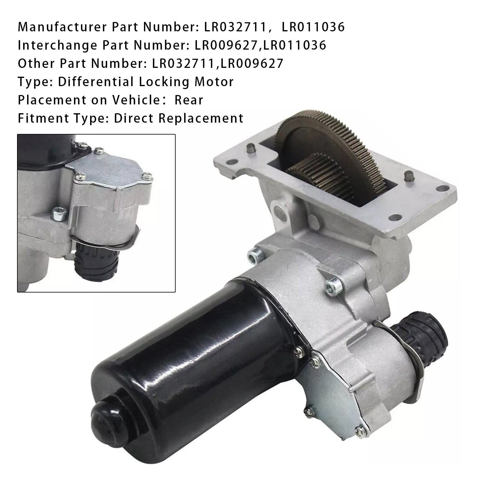 Rear Axle Differential Locking Motor LR032711 For Land Rover Range Rover MK IV