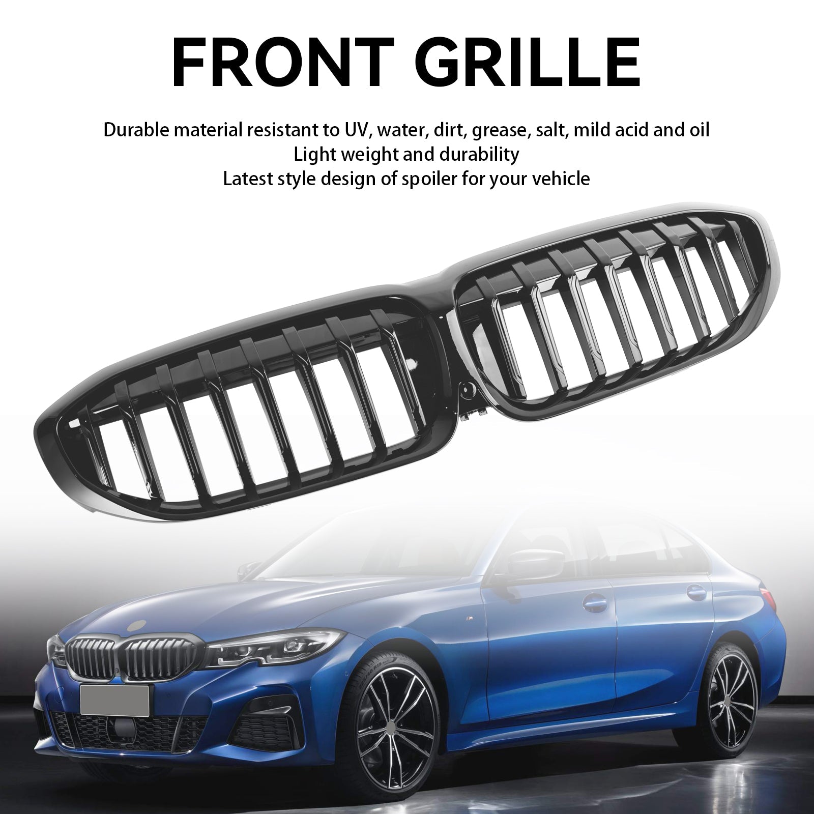 BMW 3 Series G20 2019-2022 Gloss Black Kidney Grille Grill 51138072085