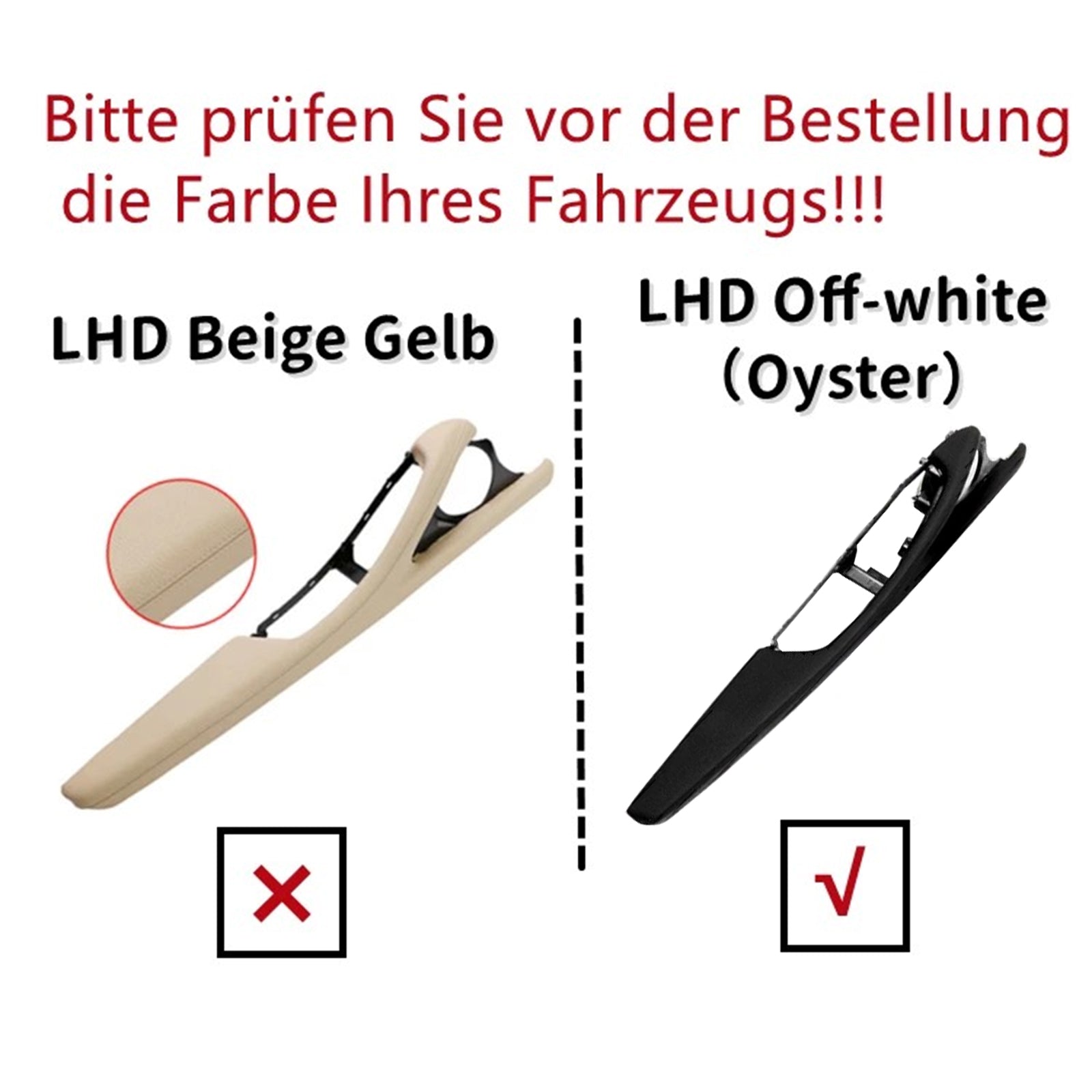 2010-2016 BMW 5 Series F11 F10 F18 1x Interior Door Panel Door Handle Black