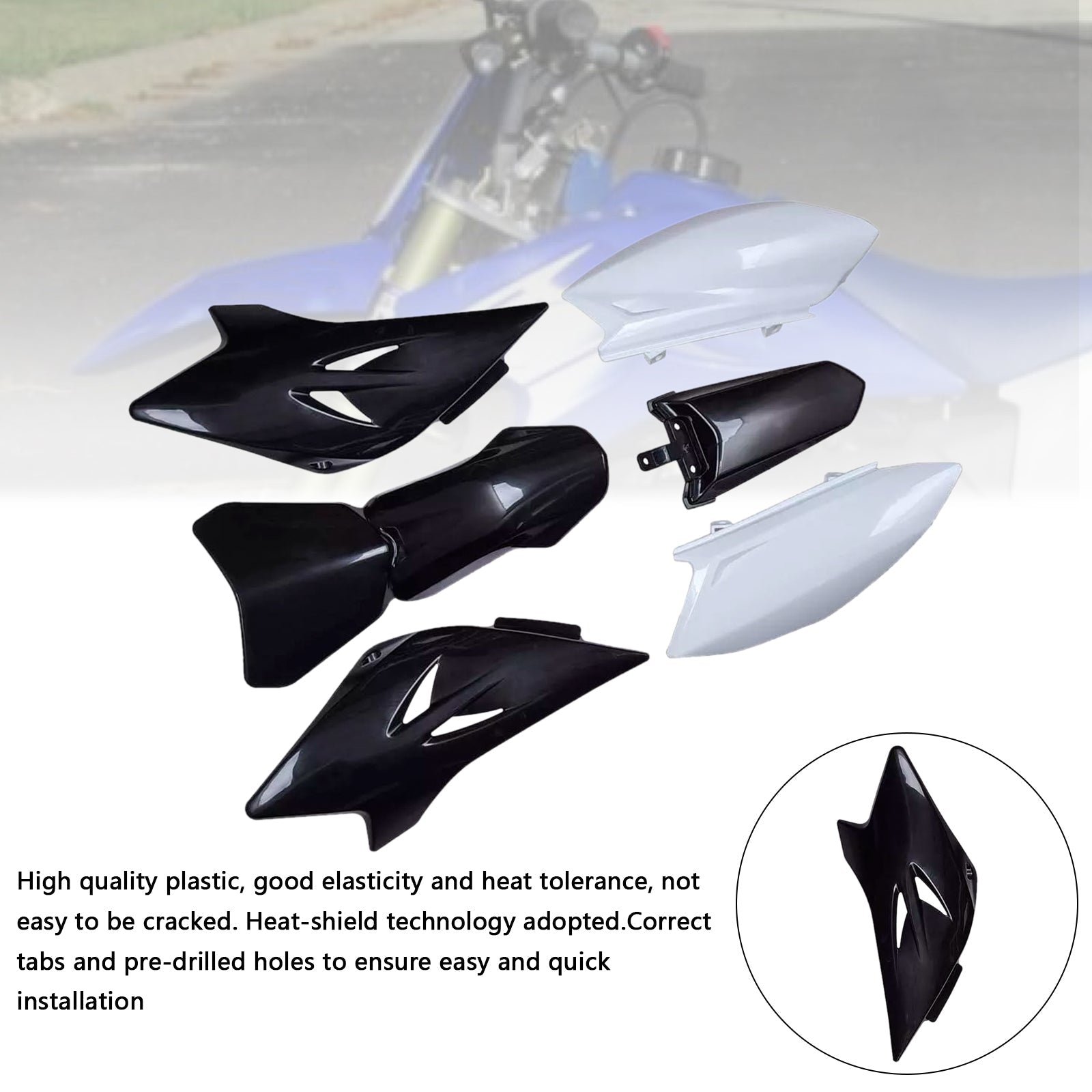 2006-2021 Yamaha TTR50 Body Plastic Kit Front Rear Fender Fairing