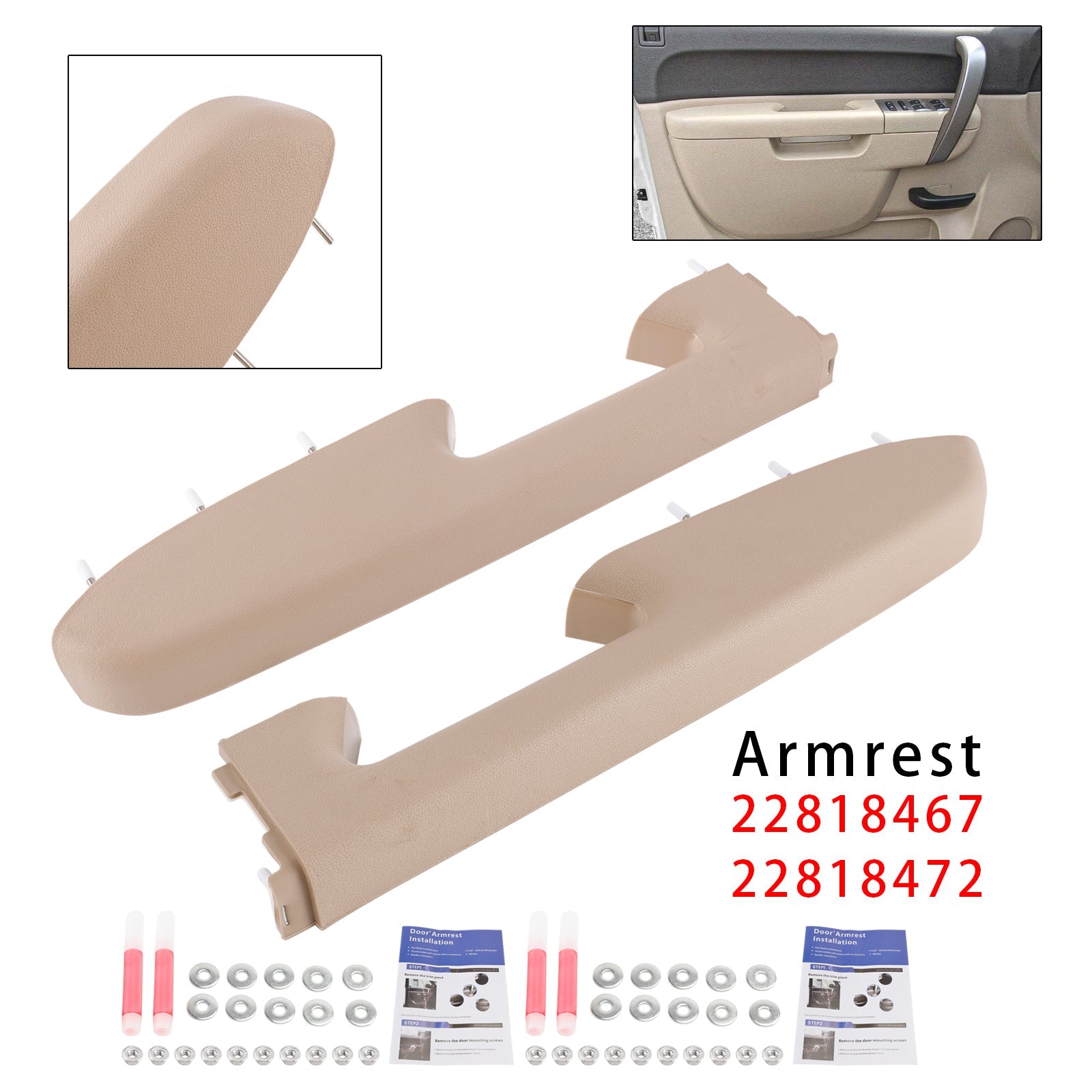 2010-2014 For Chevrolet Silverado 3500 HD Front Armrest Repair Kit 22818467