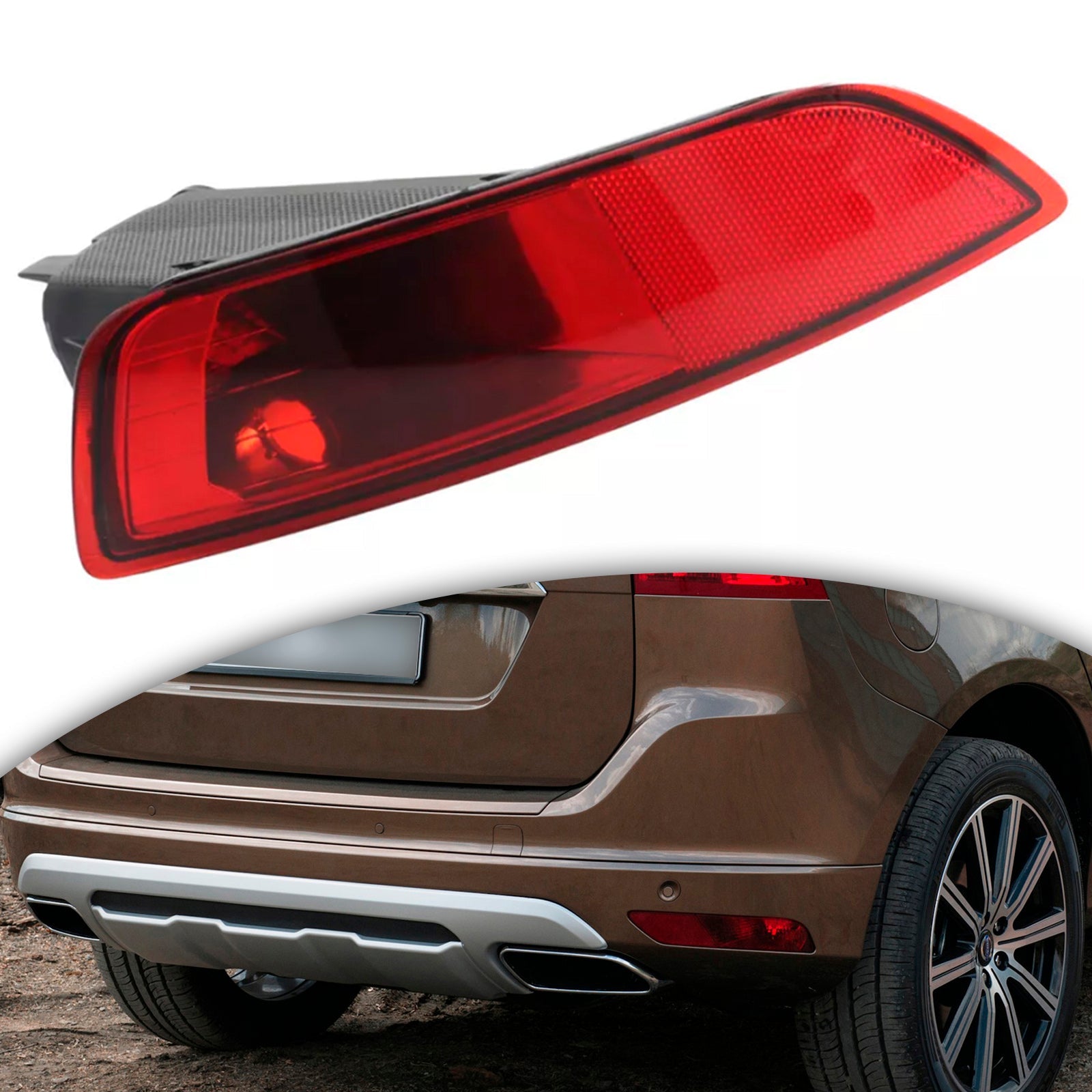 2008-2013 Volvo XC60 Right Rear Bumper Fog Light Lamp Reflector 30763323