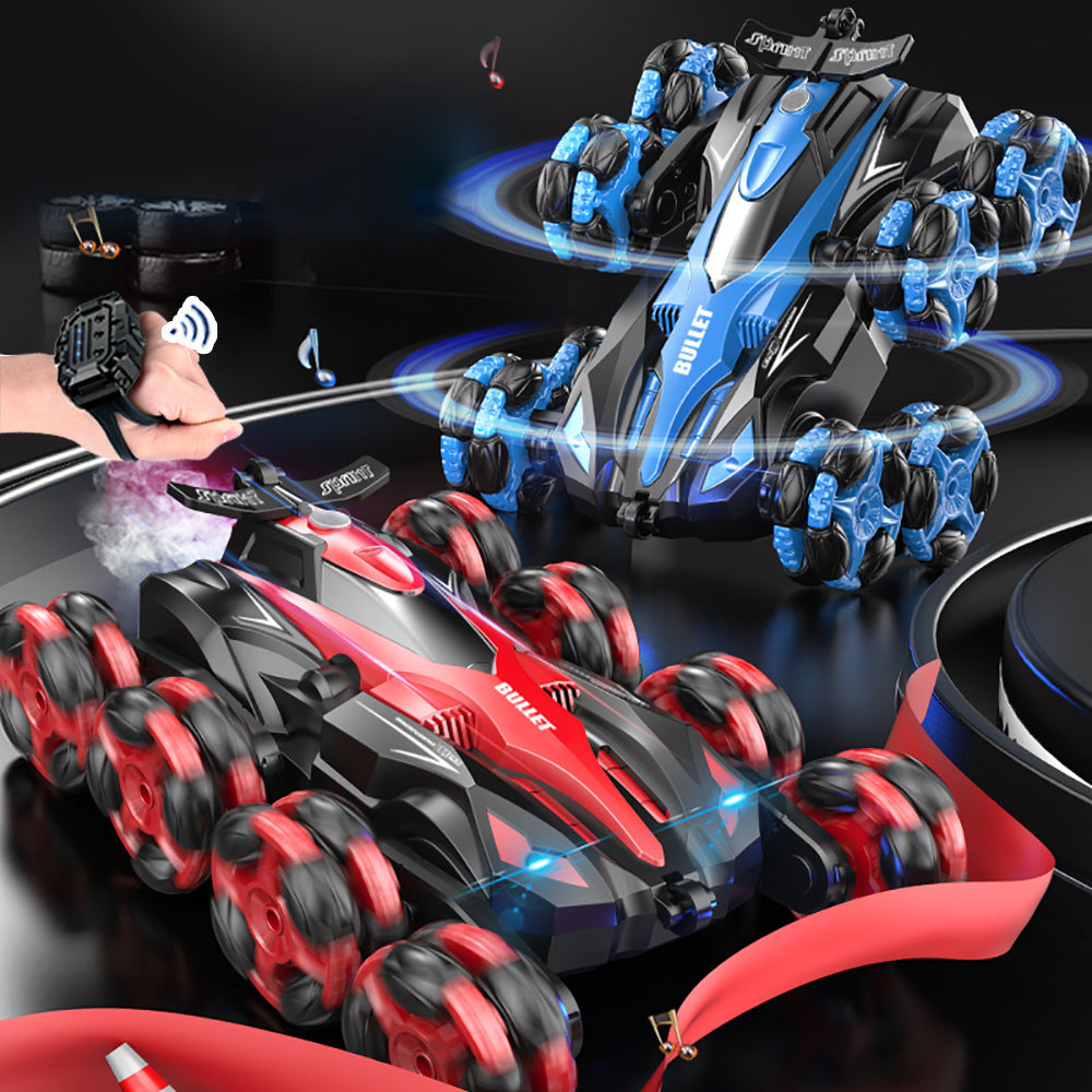 Cool 8 Wheels Hand Controlled rc Stunt Car Toys Gesture Sensing Remote Control Cars ransform Drift Off Road Vehicle for Boys Age 6-14 Year Old