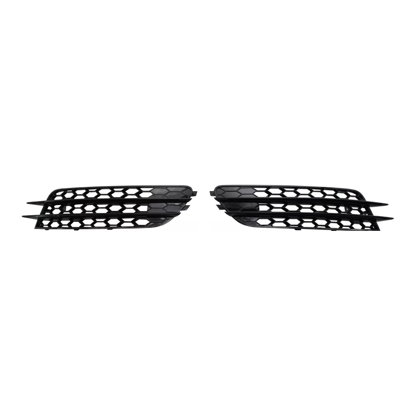 2012-2015 Audi A4 C7 Front Bumper Honeycomb Fog Grille Cover Black