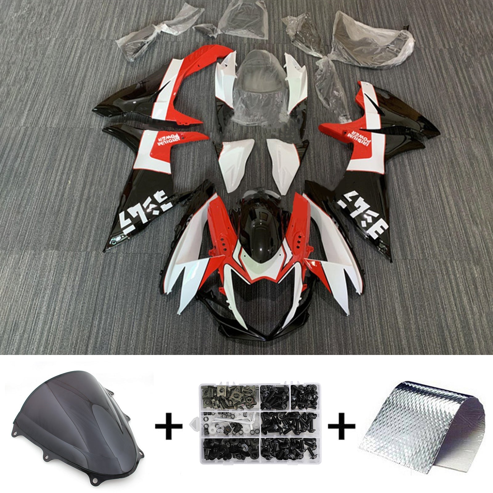 Amotopart Suzuki GSXR 600/750 2011-2025 K11 Fairing Kit Bodywork Plastic ABS