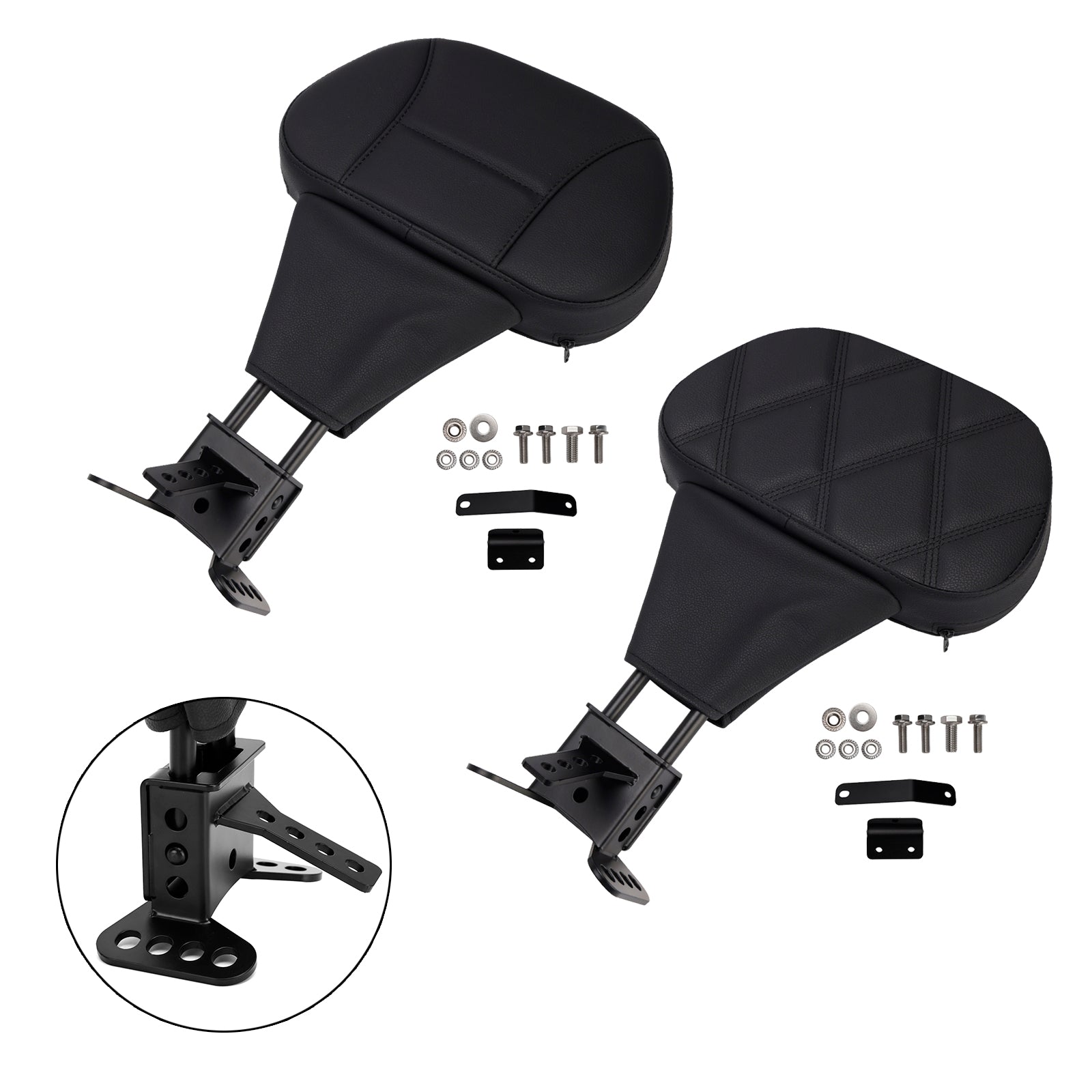 Driver Backrest pad fit for Street Electra Road Glide Road King Tri Glide 09-25