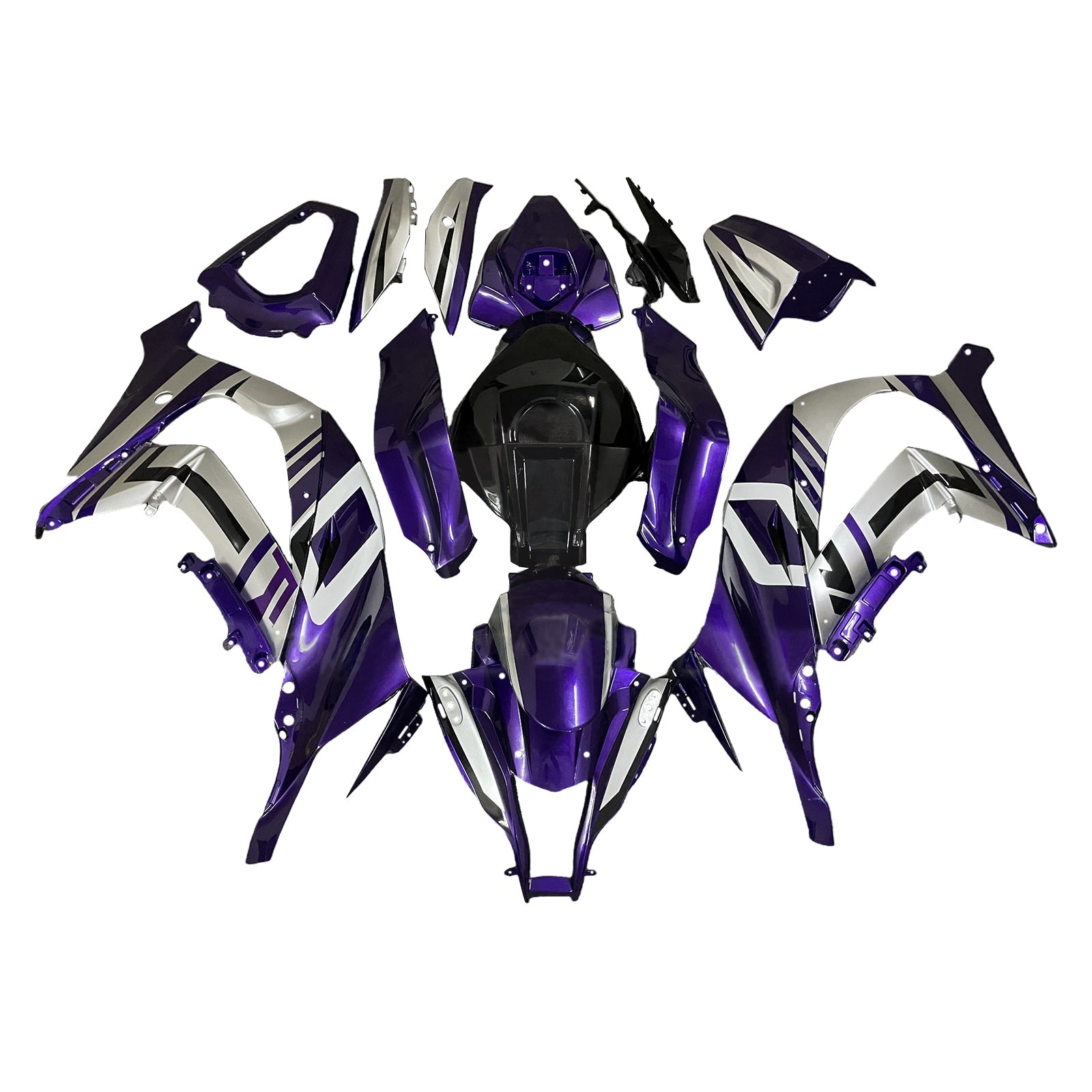 Injection Fairing Kit Bodywork Plastic ABS fit For Kawasaki ZX10R 2011-2015