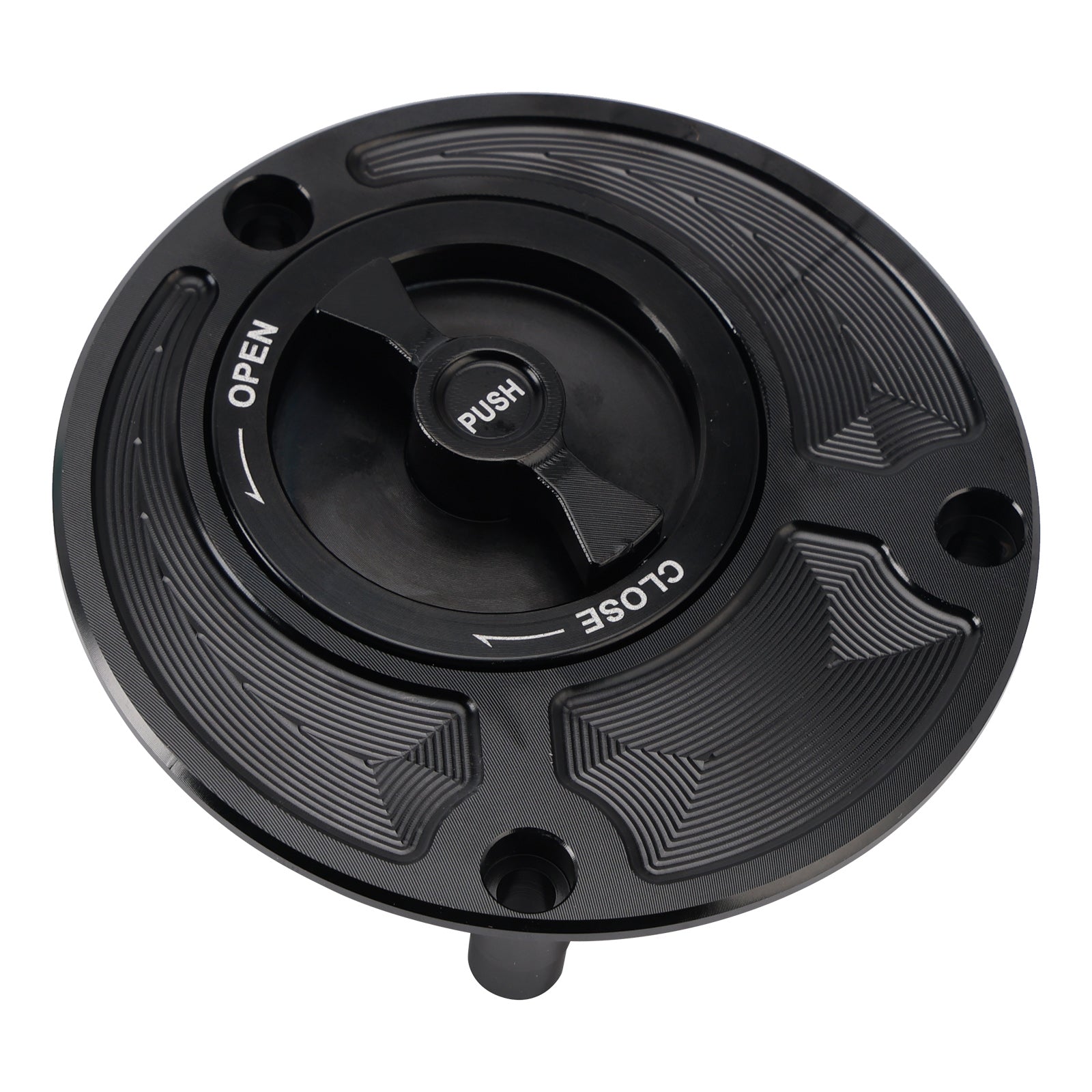 CNC Black Keyless Fuel Filler Cap For Yamaha FZ1 FZ6 FZ8 YZF R1 R6 R3 FZR 750