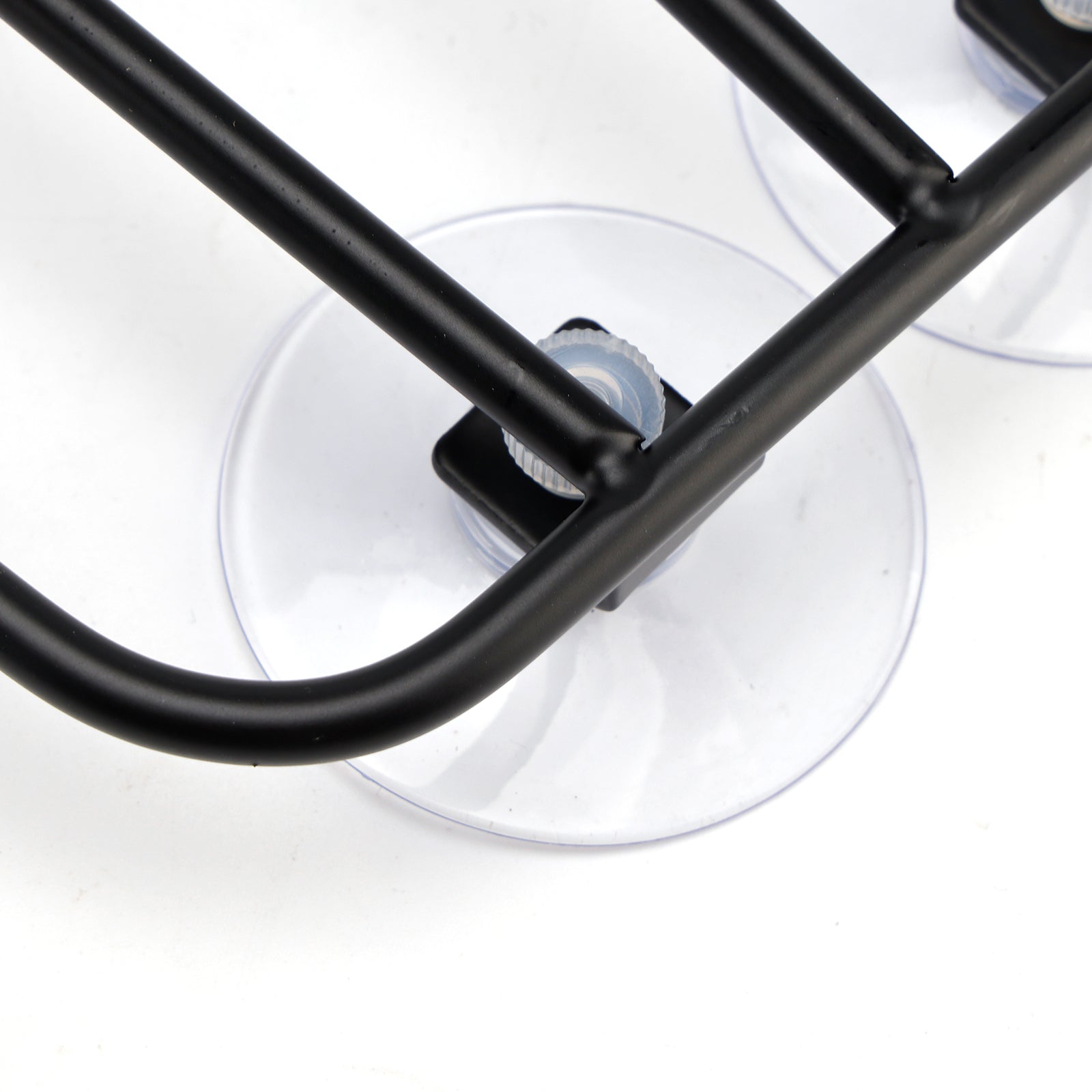 Classic Style Motorcycle Black Universal Parcel Tank Rack Carrier w/Suction Cups