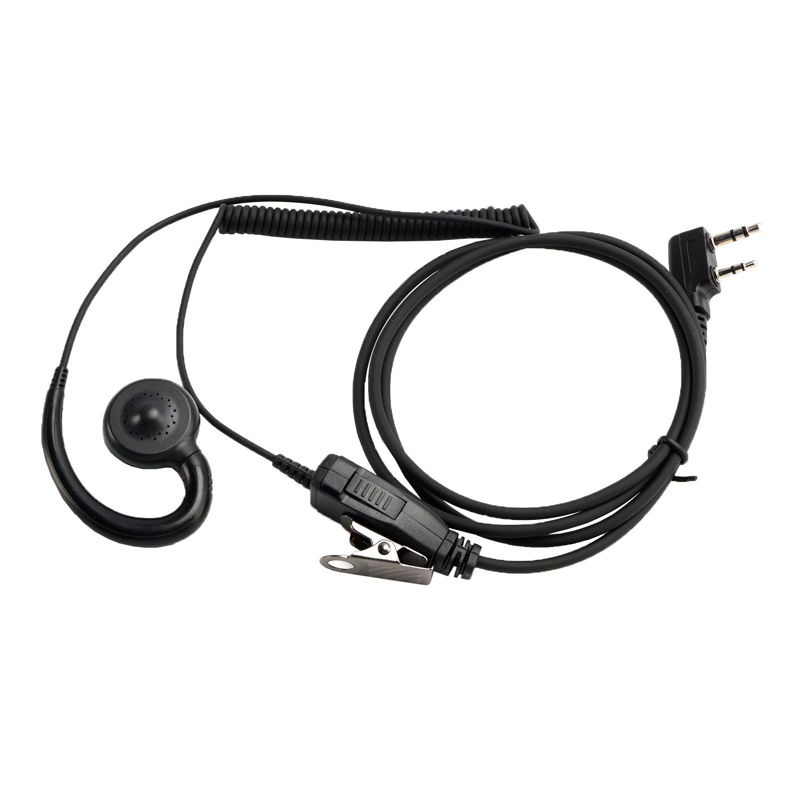 K-018 Small PTT-B6 Curve Hook Earhook Headset For TK-208 TH-D7 RPU416A KG-UVD1