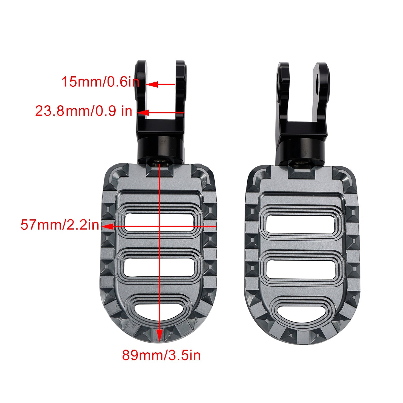 Front Footrests Foot Pegs fit for HONDA CL250 CL300 CL500 Trail 125 2023-2024
