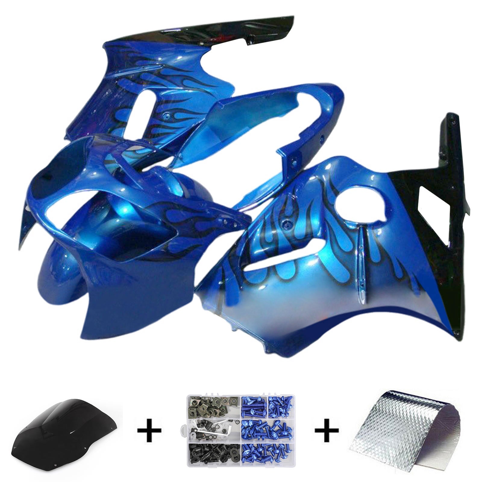 Kawasaki ZX12R 2000-2001 Fairing Kit Bodywork Plastic ABS