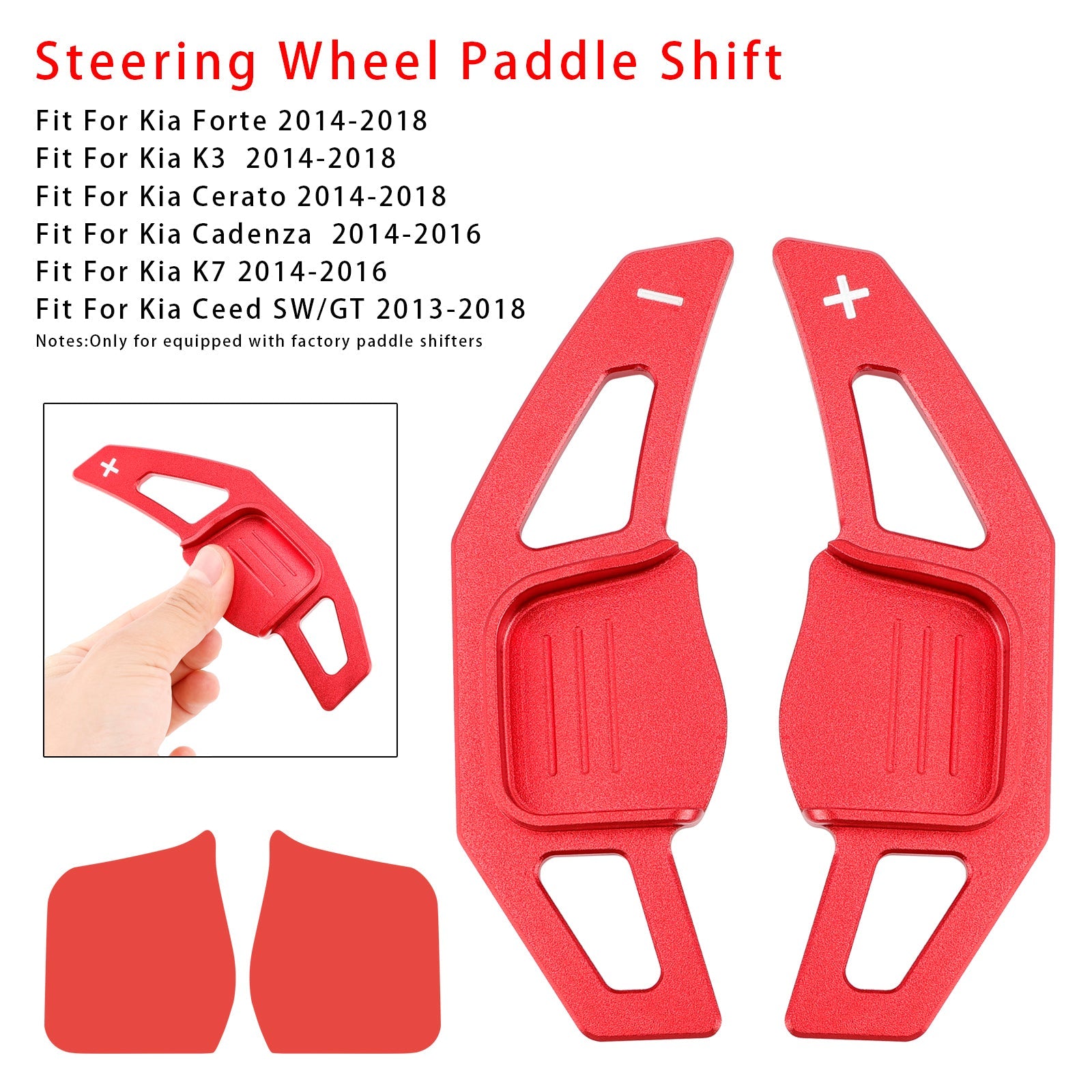 Steering Wheel Paddle Shifter Extension For Kia Forte Cadenza Aluminium