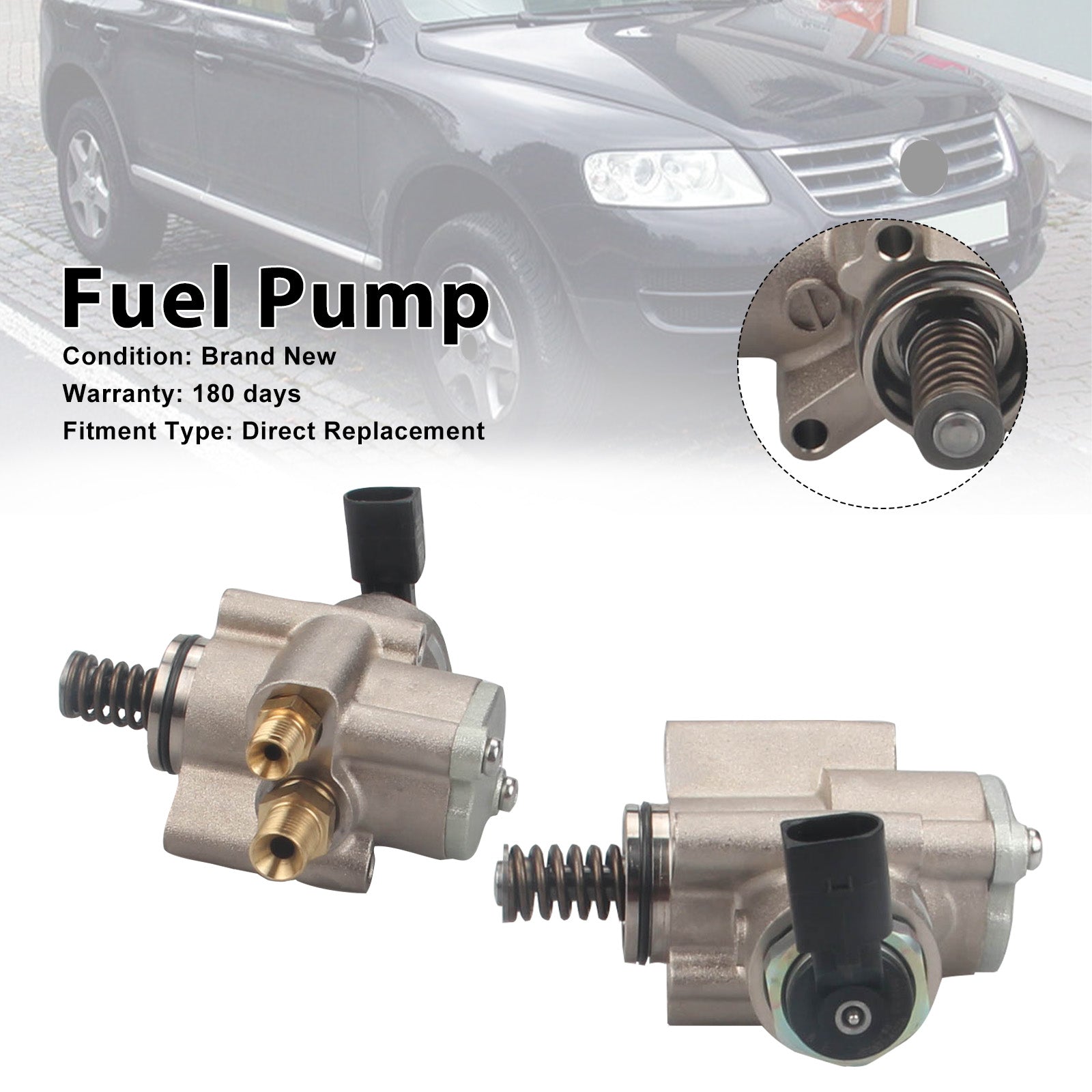 2008 Audi RS4 4.2L V8 M/T Cabriolet Convertible 2PCS High Pressure Fuel Pump 079127025AC