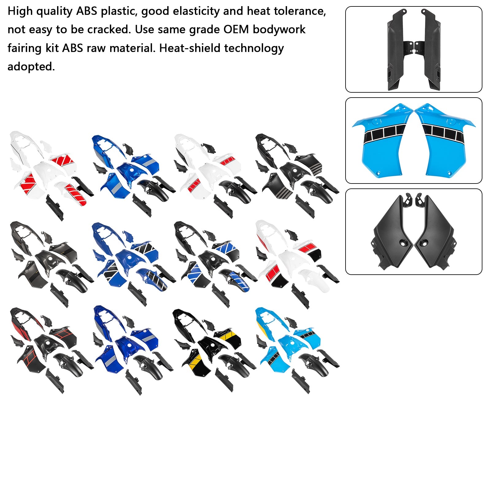 Injection ABS Bodywork Fairing Kit for Yamaha Tenere 700 2019-2024