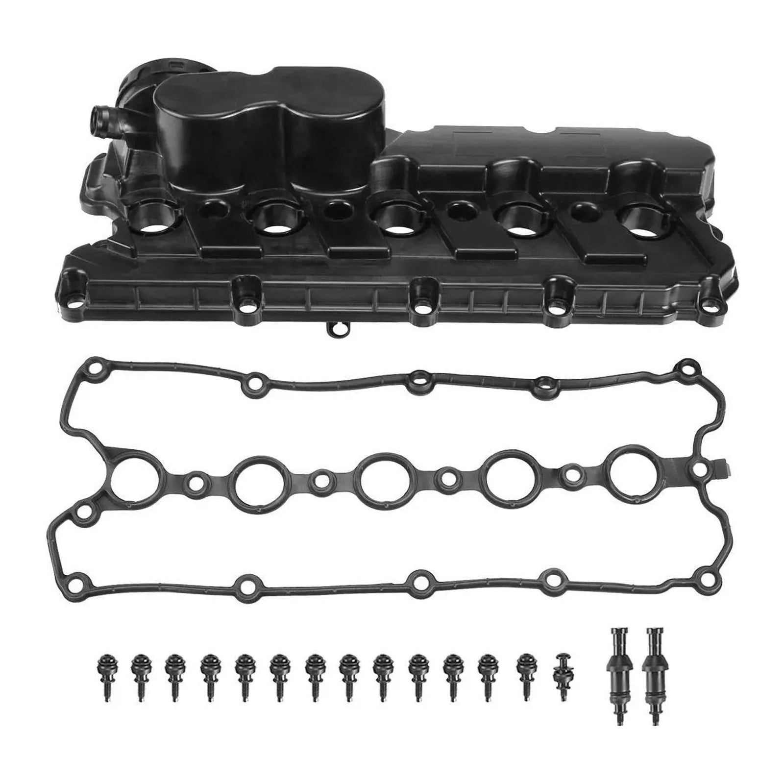 Engine Valve Cover w/Gasket Bolts Cap For VW Beetle Golf Jetta Passat 2.5L