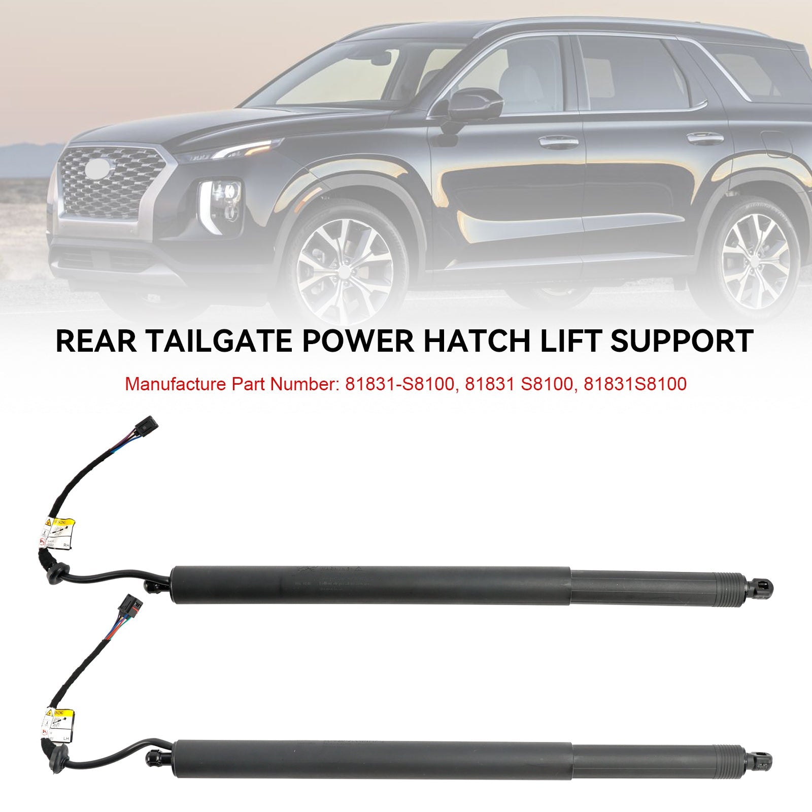 2PCS Power Liftgates Lift Support 81831-S8100 Fit Hyundai Palisade 2020-2022