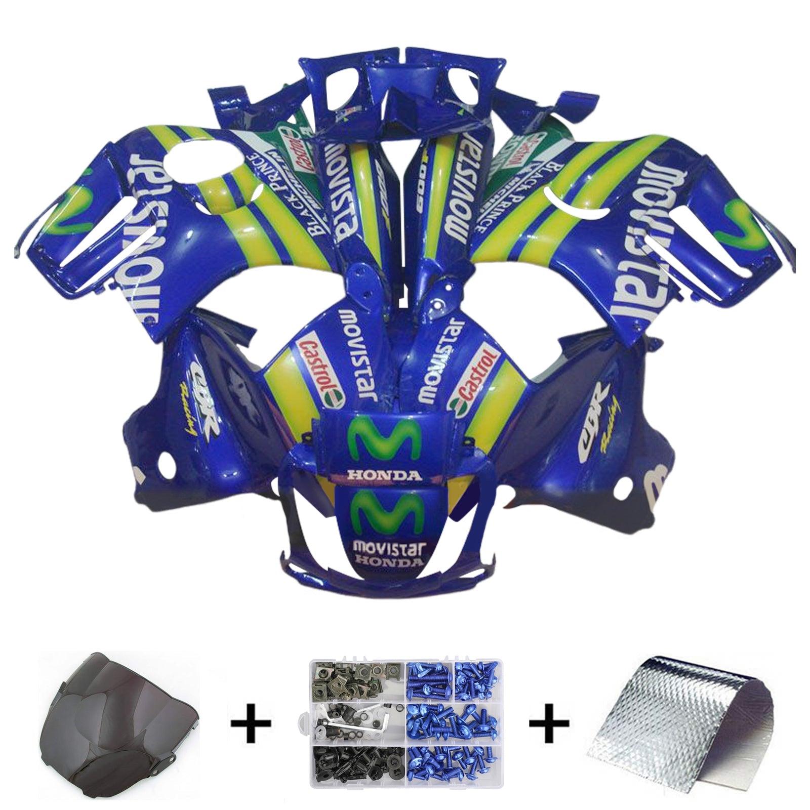 혼다 CBR600 F3 1995-1996 페어링 키트 차체 플라스틱 복근