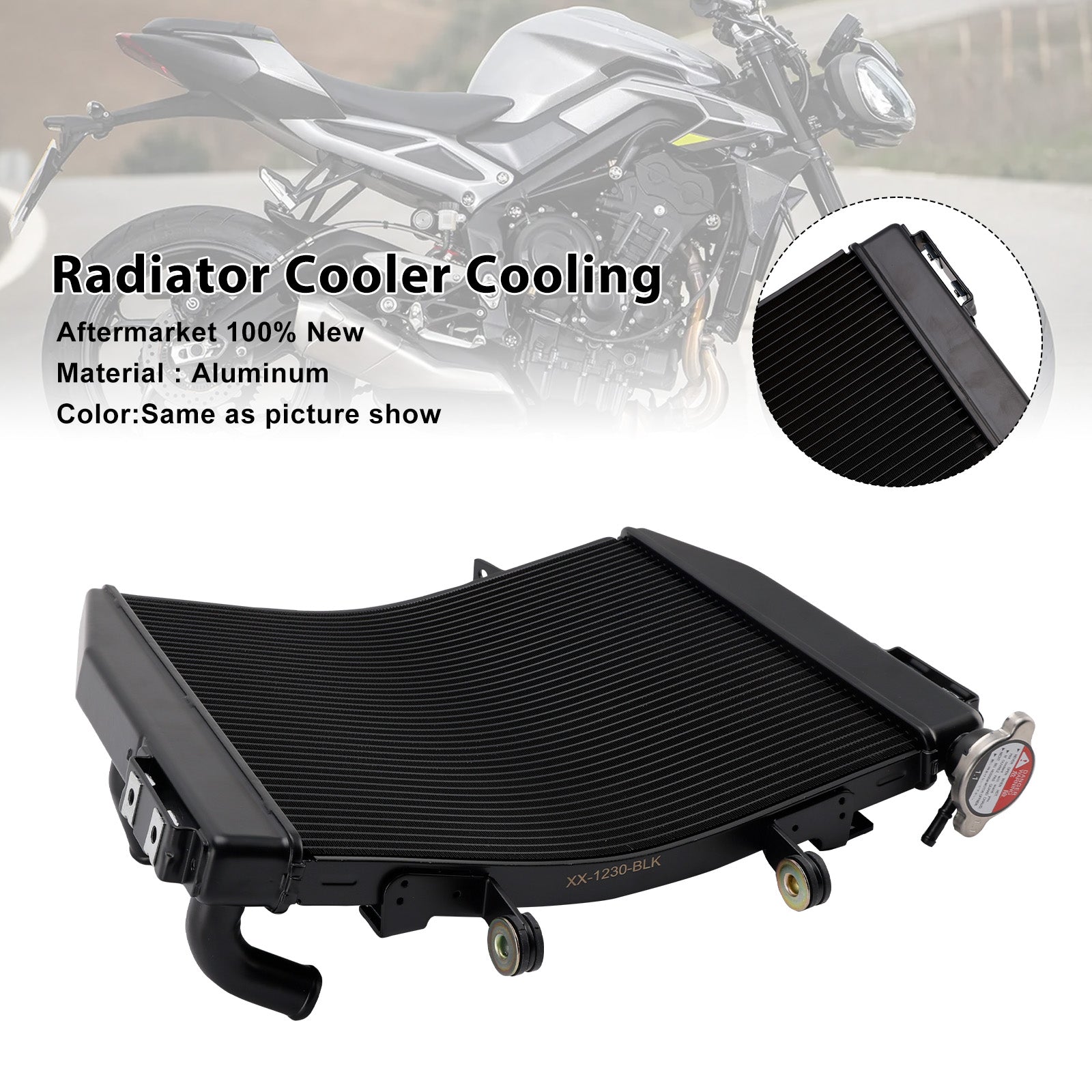2023-2025 Street Triple 765 R/RS Radiator Cooling Engine Cooler