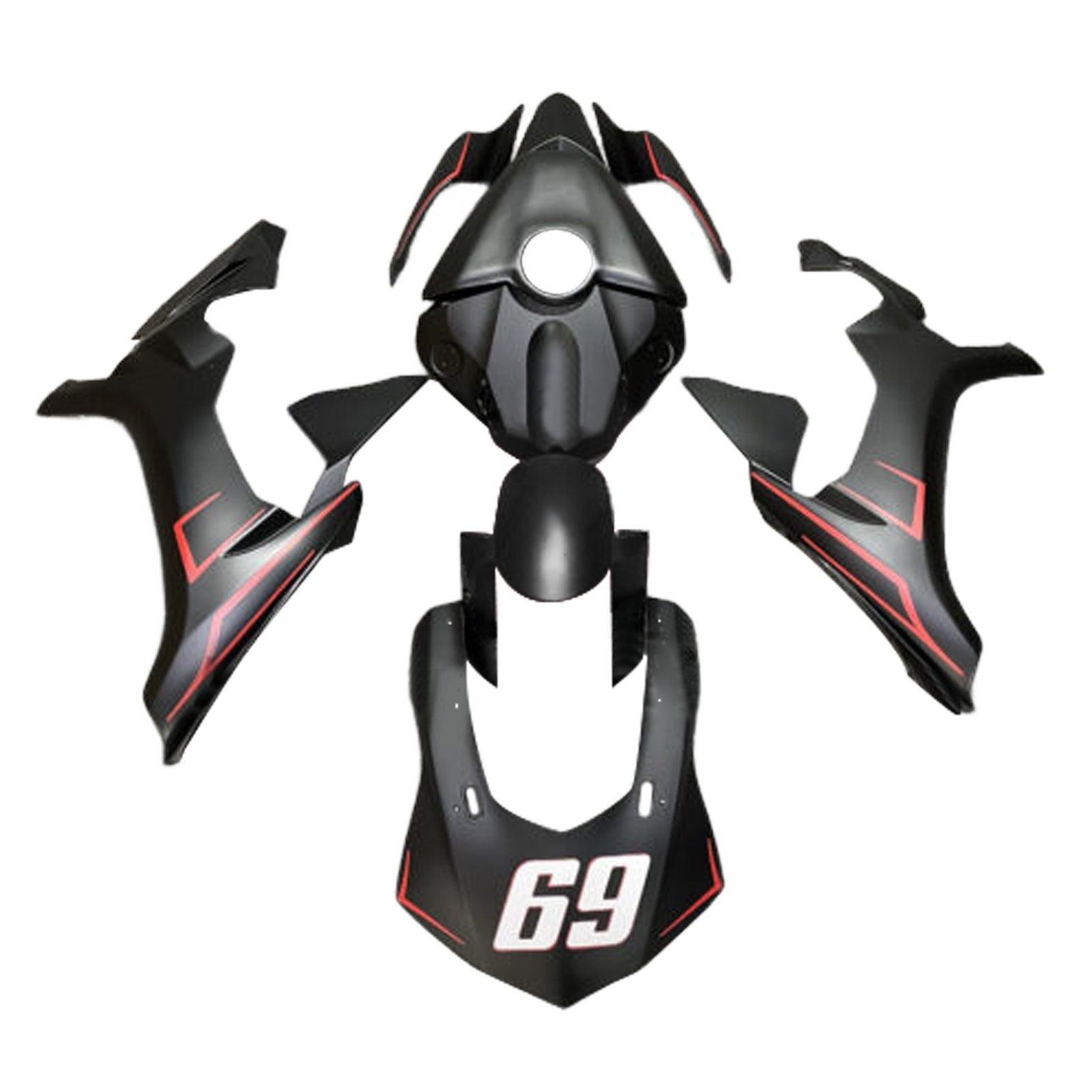 Injection Fairing Kit Bodywork Plastic ABS For Yamaha YZFR1 YZF-R1 2015-2019