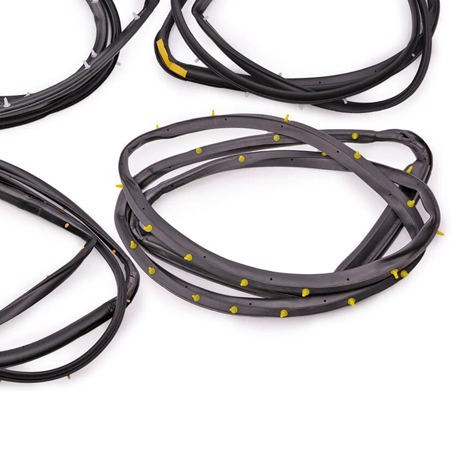 1998-2005 Nissan D22 Frontier 4Dr Double Cab 4PCS Front Rear Door Rubber Seal Weatherstrip 80831-2S400