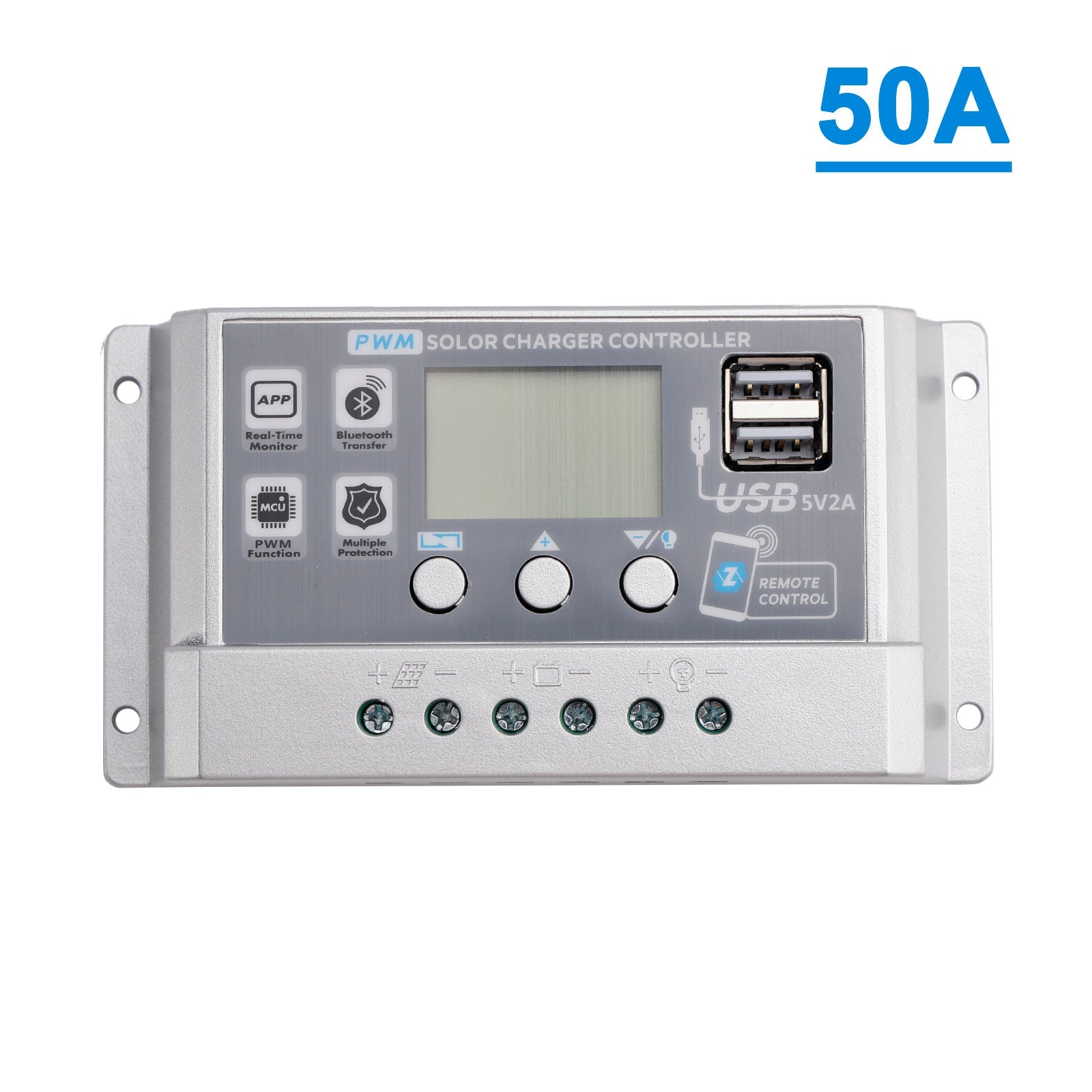 10A-60A PWM Solar Controller Mobile APP Intelligent Control Solar Controller