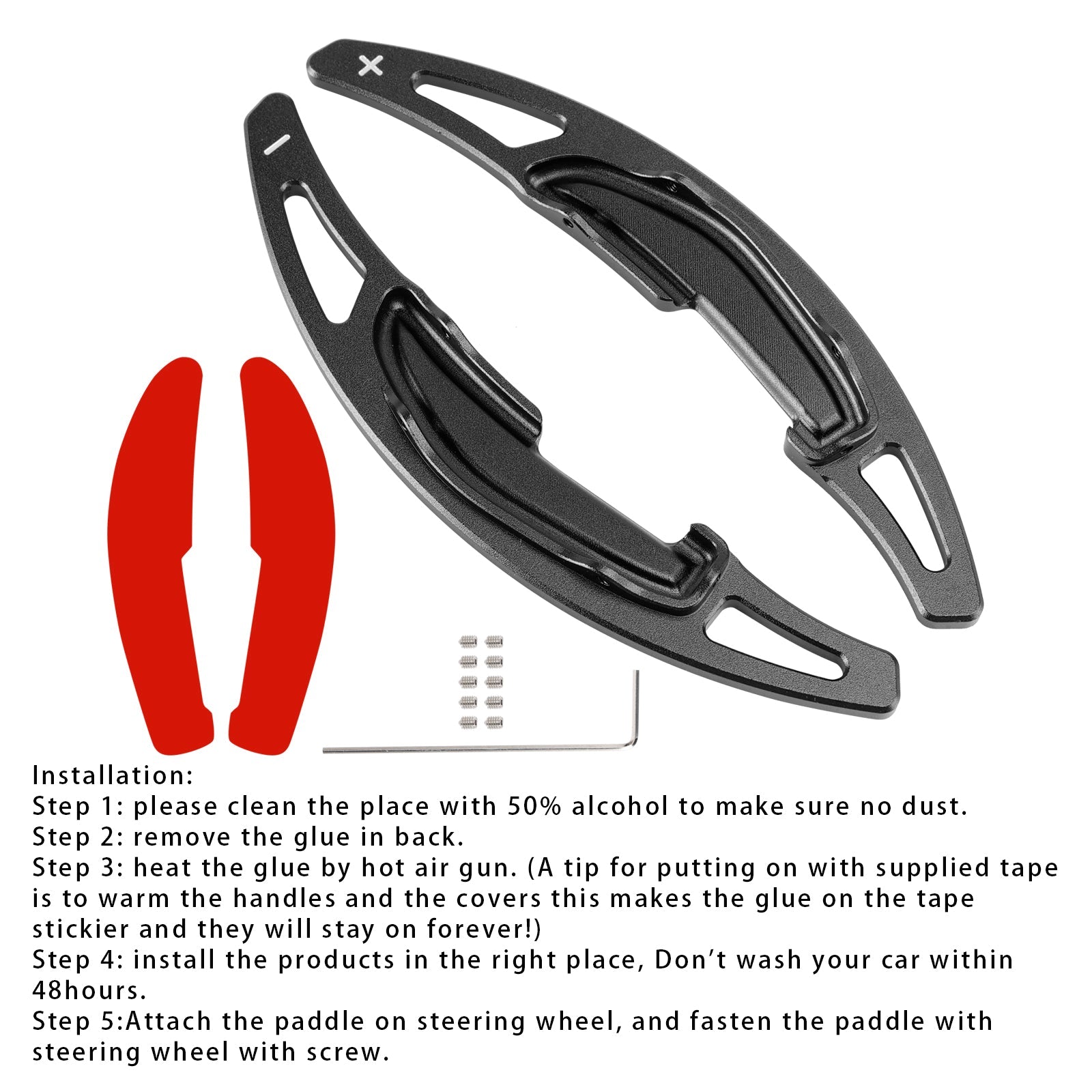 Steering Wheel Paddle Shifter Extension For BMW M3 M4 X5M X6M Aluminium