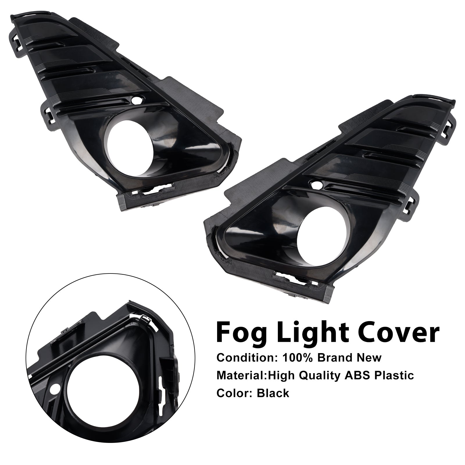 2018-2021 GMC Terrain Pair Front Fog Light Bezel Trim 23196308