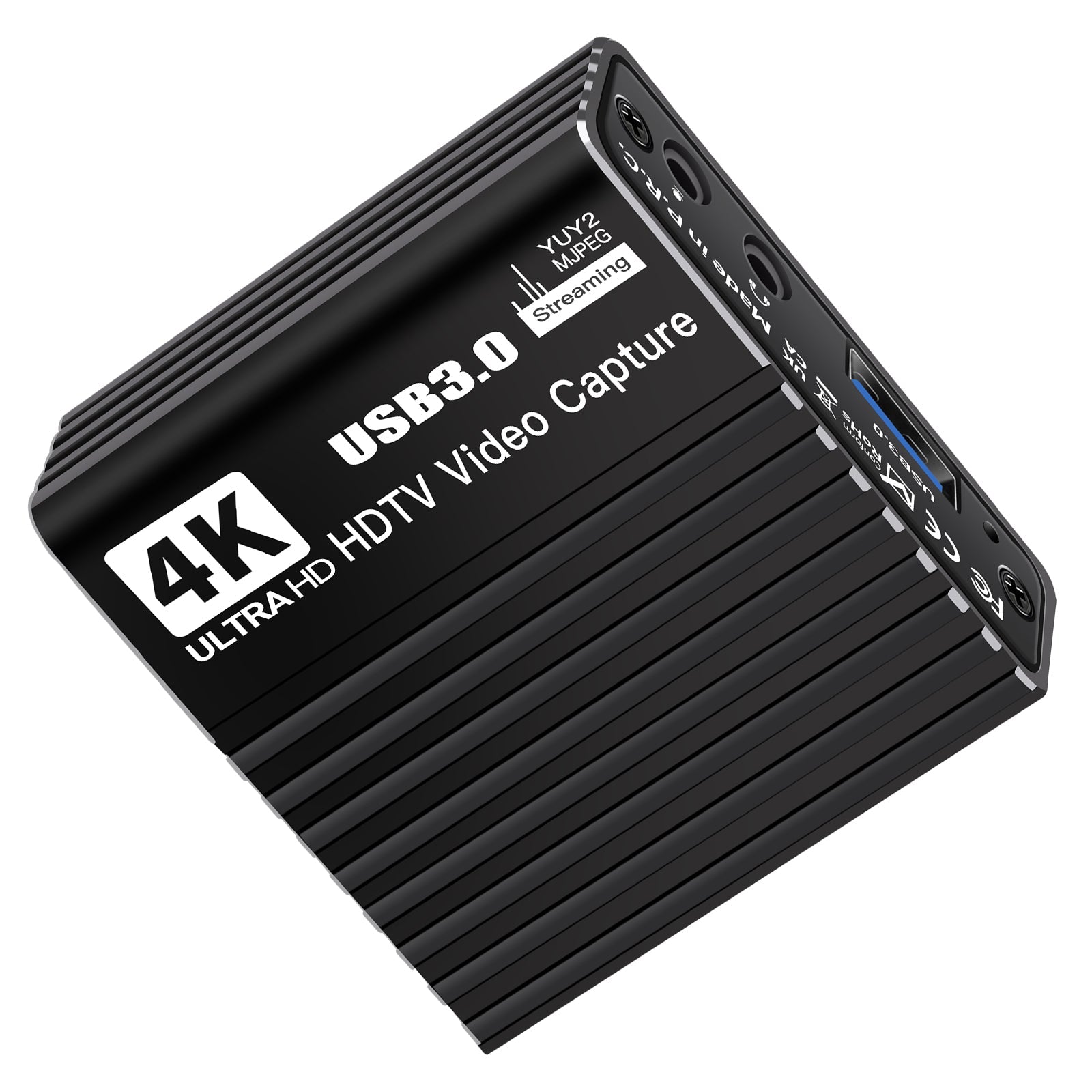 USB 3.0 Video Capture Card HDMI 4K Recording Box Game Live Broadcast Microphone