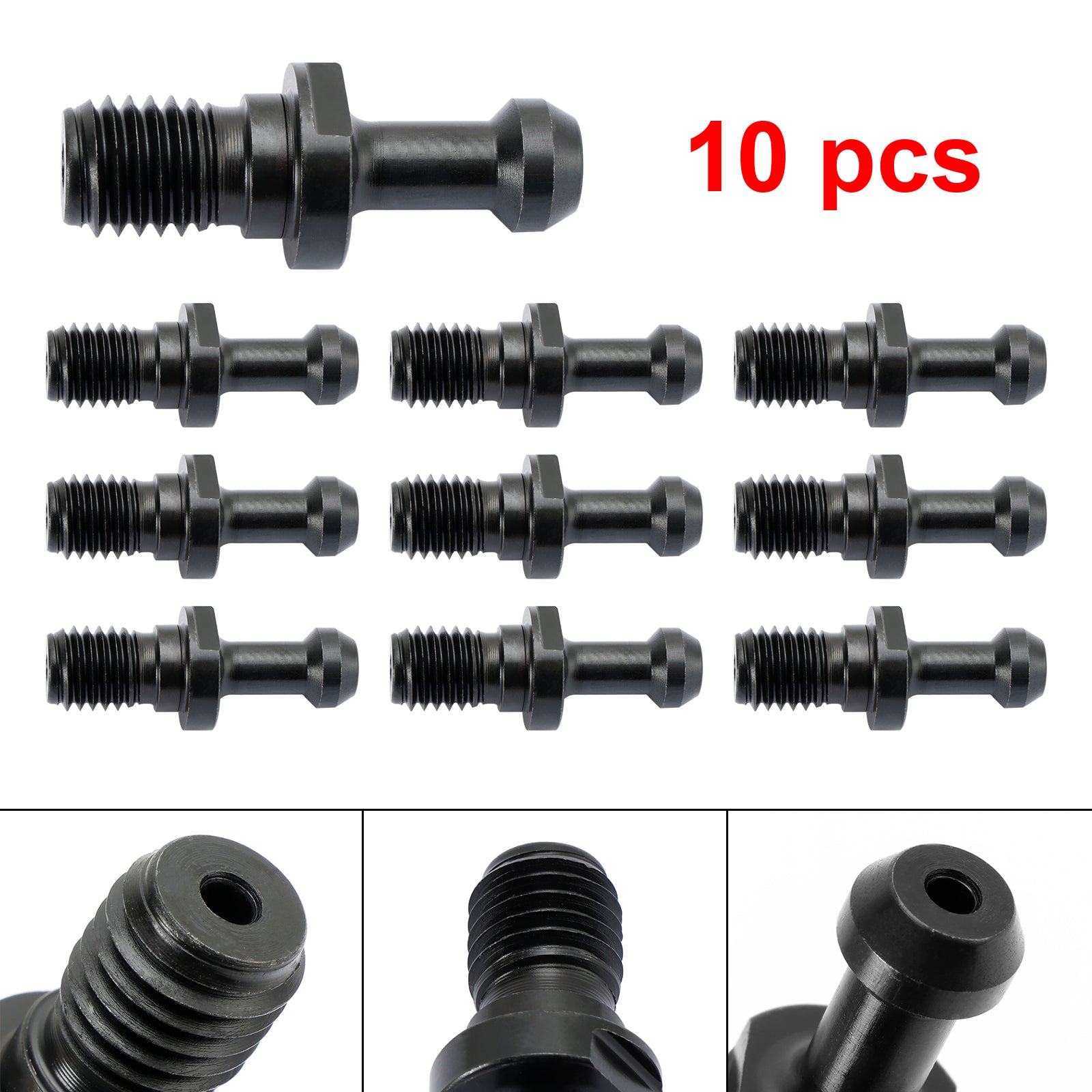 10Pcs CAT40 45~ Pull Stud Retention Knob Fits For Any Haas CAT40 CNC Black