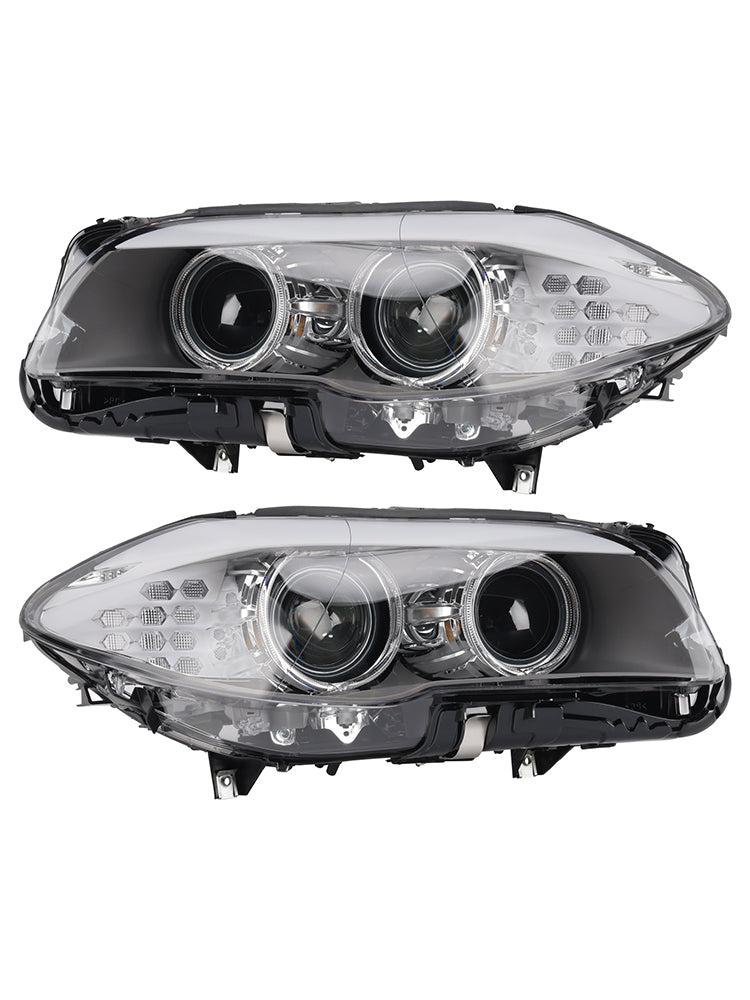2010-2013 For BMW 5 Series F10 Saloon Xenon LED DRL Left+Right Headlight W/O AFS