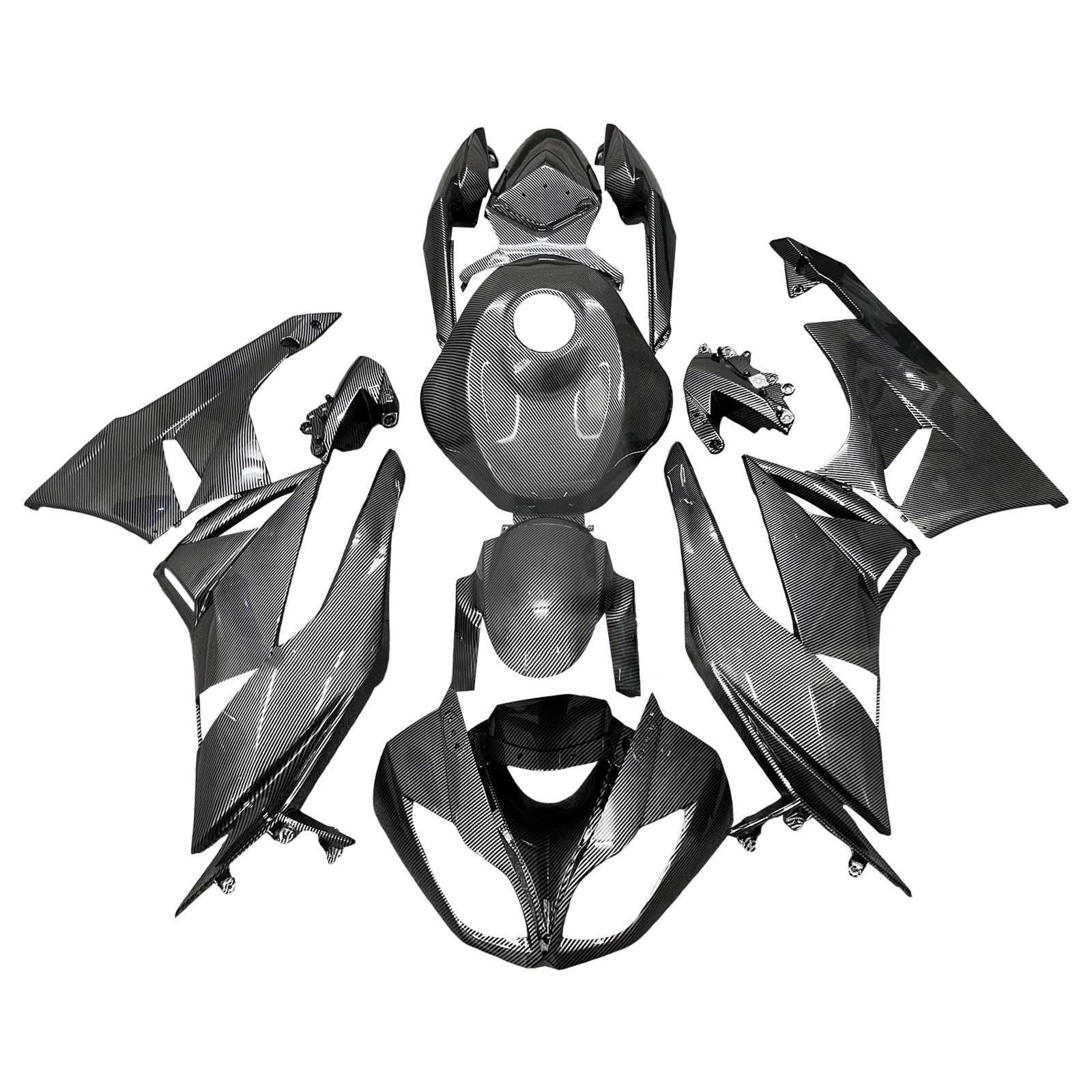 Injection Fairing Kit Bodywork Plastic ABS fit For Kawasaki ZX6R 636 2009-2012