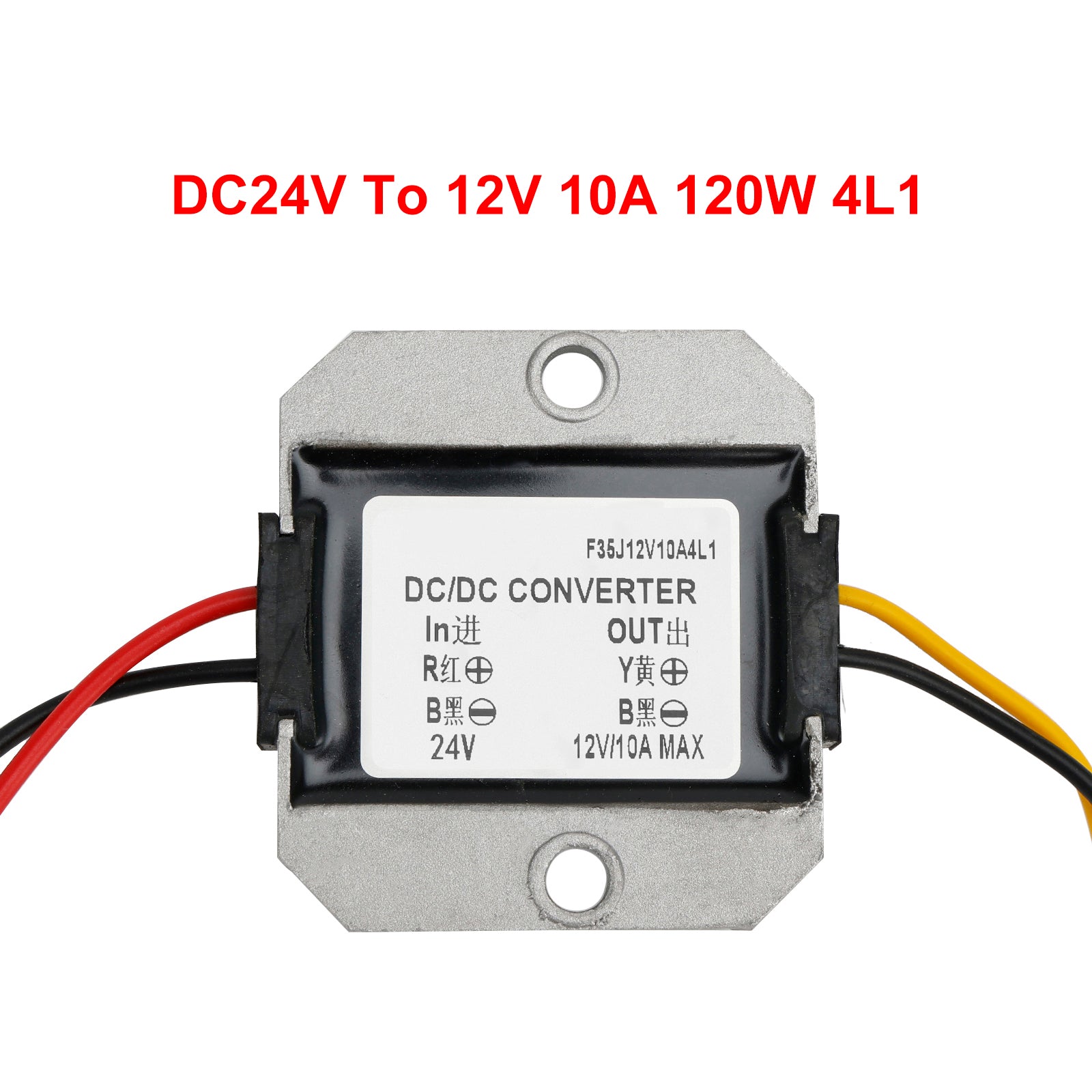 WaterProof 24V to 12V 10A 120W Step Down DC/DC Power Converter Regulator