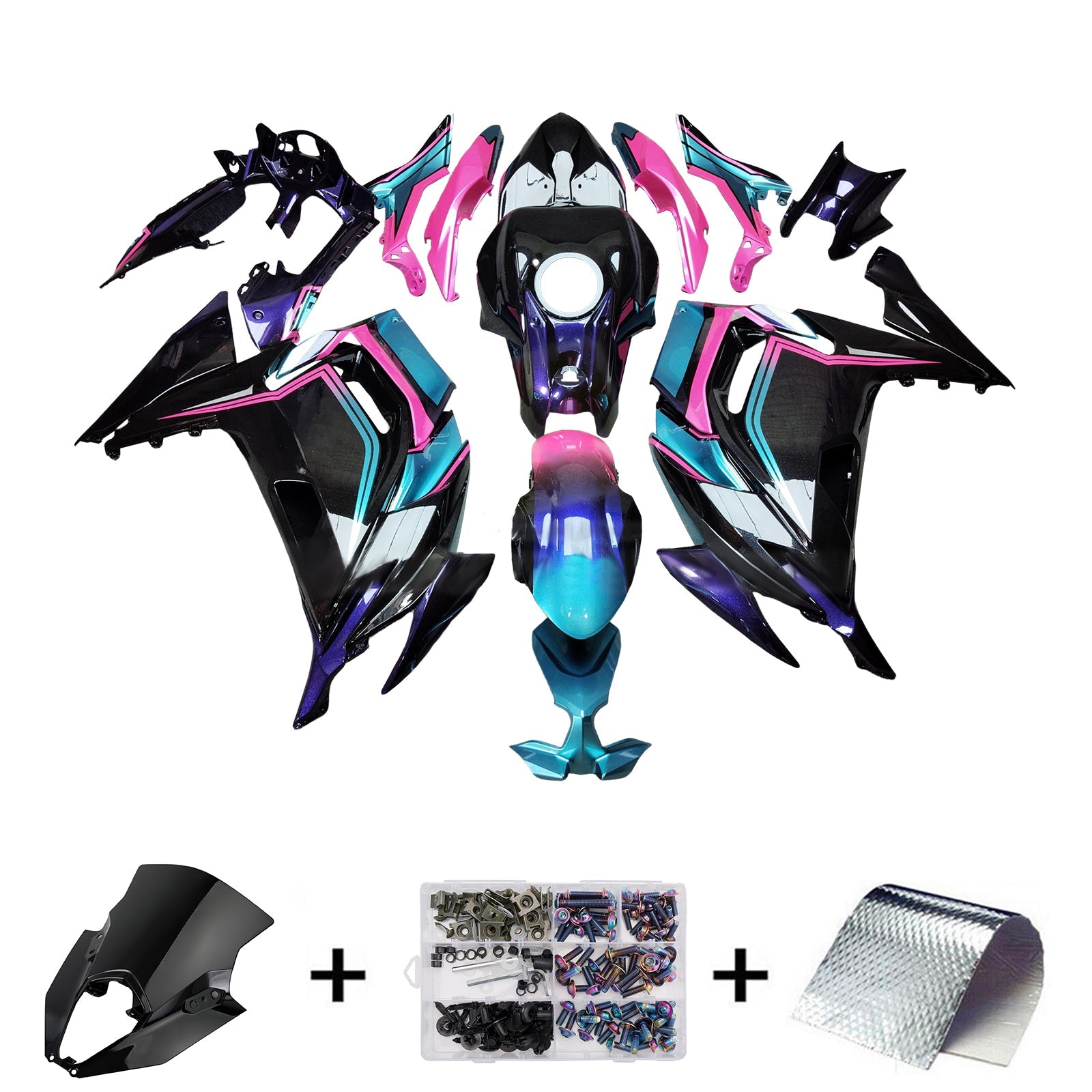Injection Fairing Kit Bodywork ABS fit For Kawasaki ER-6F Ninja650 2020-2025