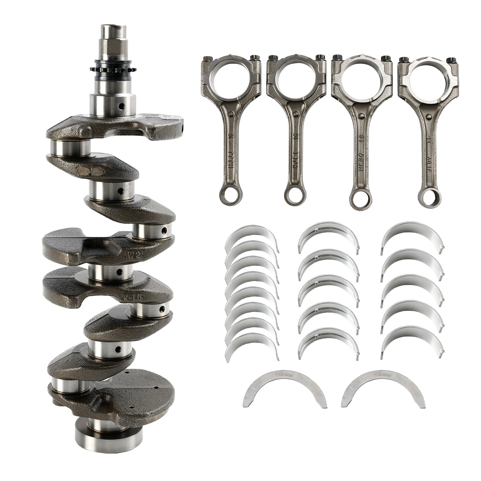 2012-2016 Kia Rio LX Hyundai Accent GL Hatchback / Sedan 4-Door G4FD 1.6L Engine Crankshaft & Rods & Bearing