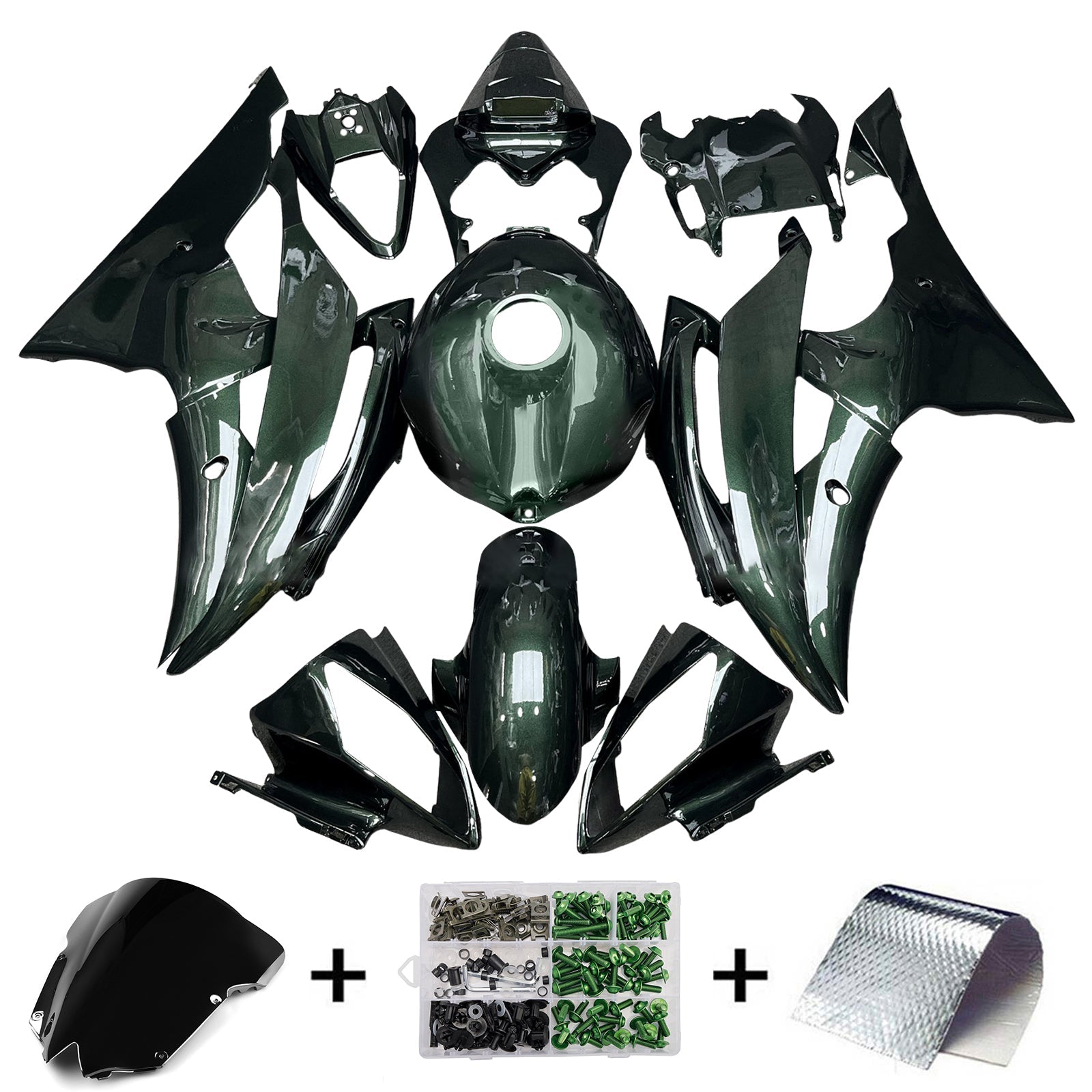 Injection Fairing Kit Bodywork Plastic ABS For Yamaha YZFR6 YZF-R6 2008-2016