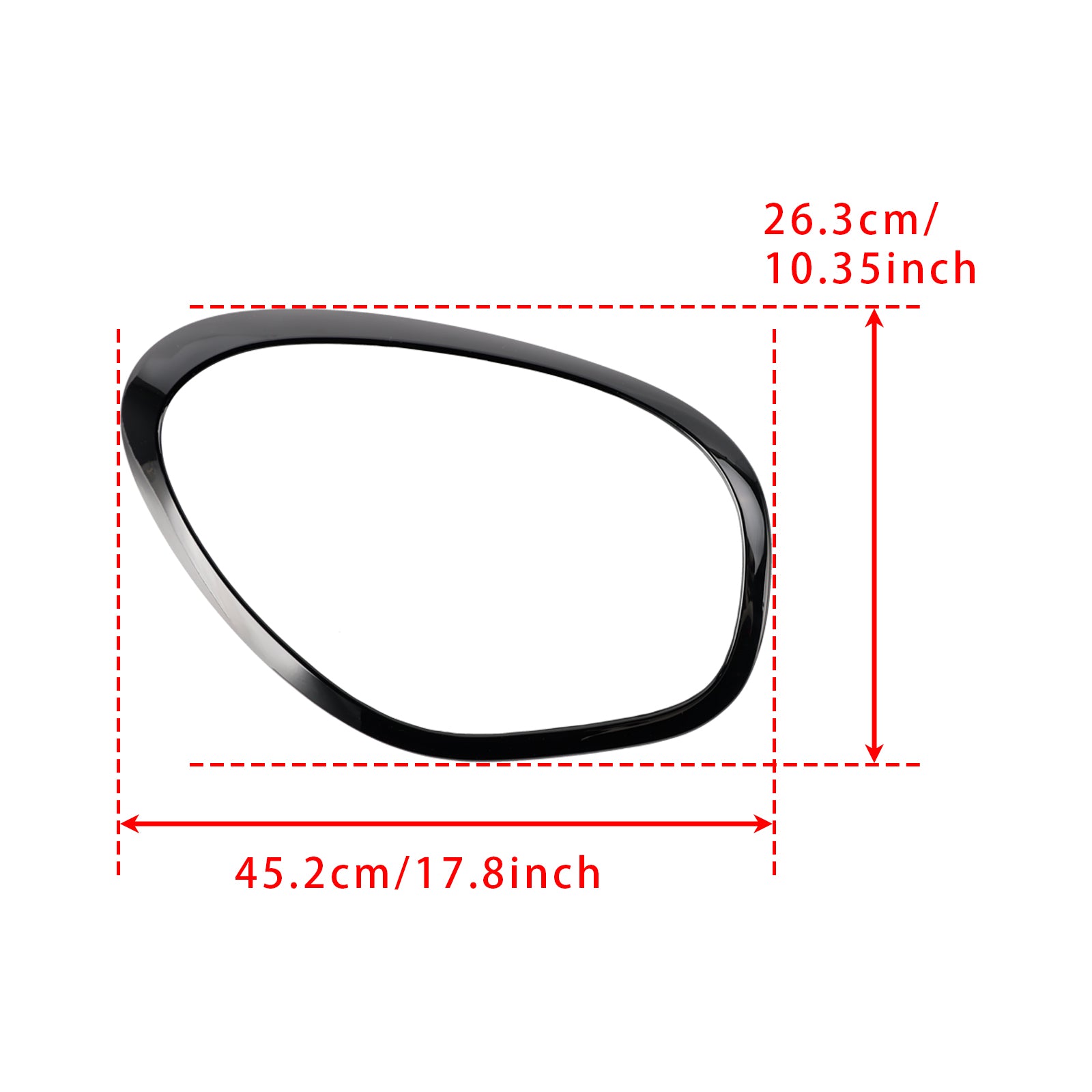 2013-2016 MINI Cooper R60 Countryman John Cooper Works ALL4 2pcs Gloss Black Headlights Ornamental Ring