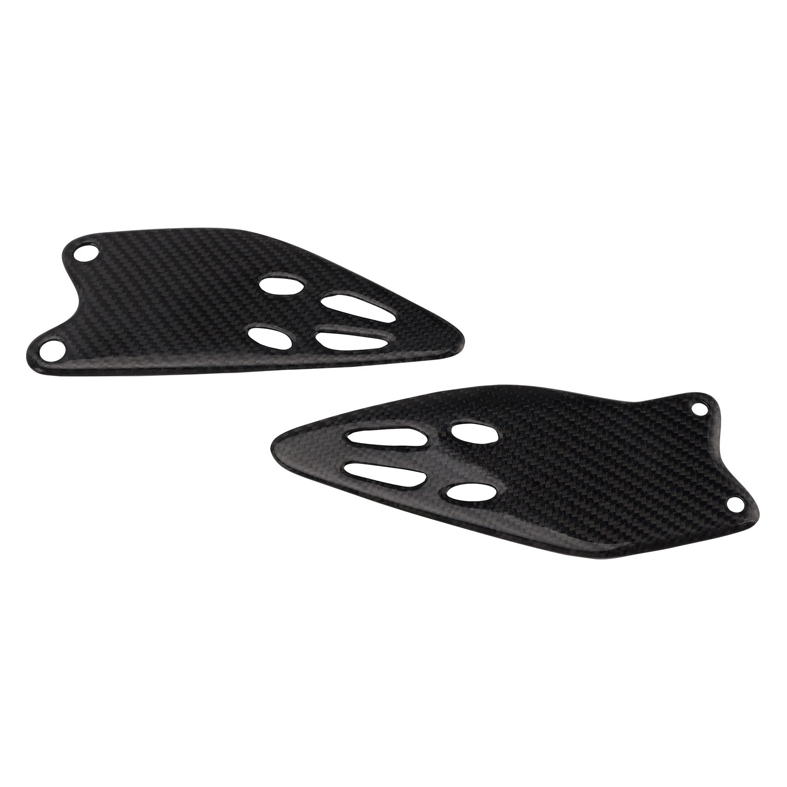 Real Carbon Fiber Foot Protection Board For Kawasaki ZX-6R 636 2019-2025