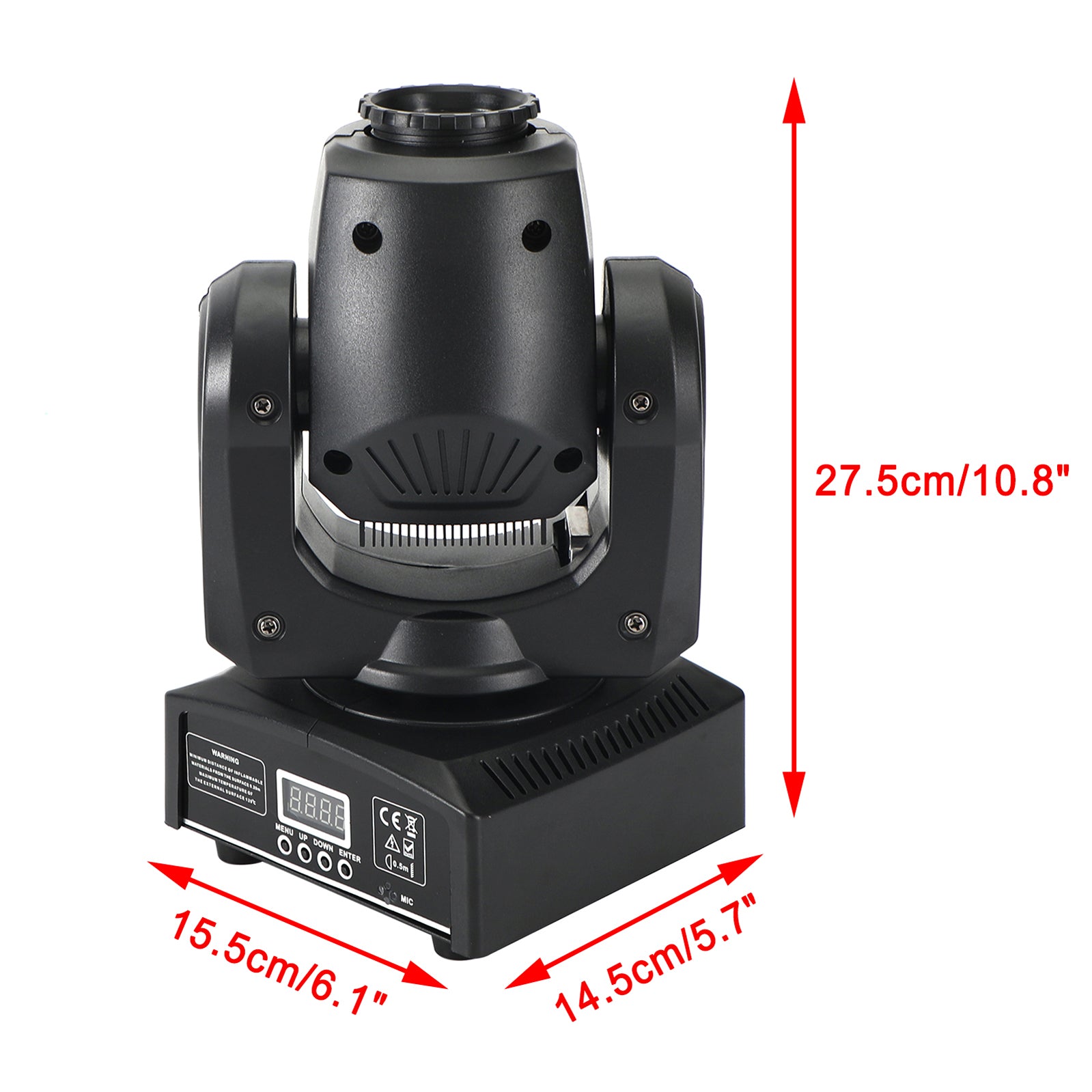 2Pcs Moving Head 8Gobo Stage Lighting RGBW LED DMX Beam Disco Party Light