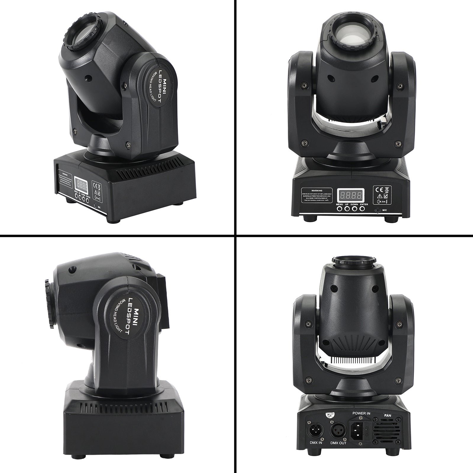 2Pcs Moving Head 8Gobo Stage Lighting RGBW LED DMX Beam Disco Party Light