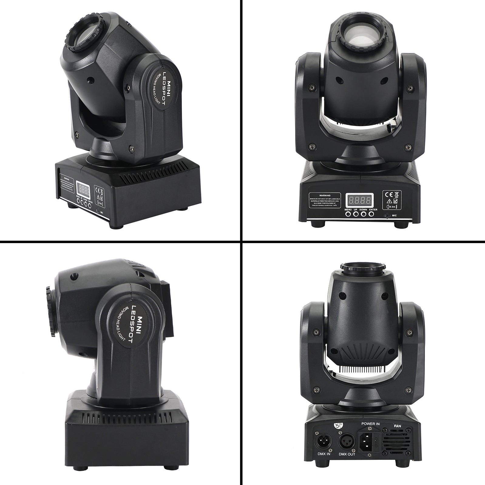 4Pcs Moving Head 8Gobo Stage Lighting RGBW LED DMX Beam Disco Party Light
