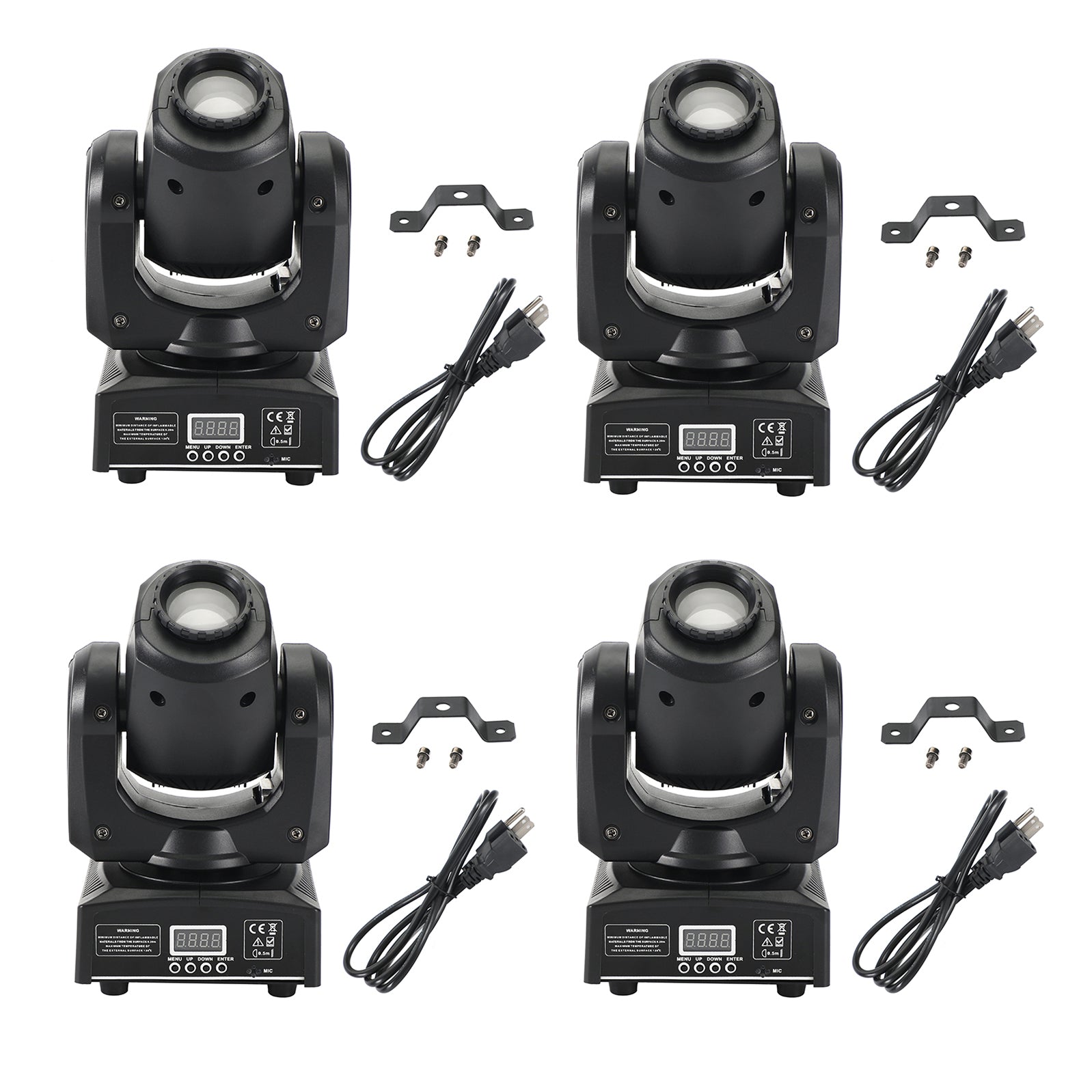 4Pcs Moving Head 8Gobo Stage Lighting RGBW LED DMX Beam Disco Party Light