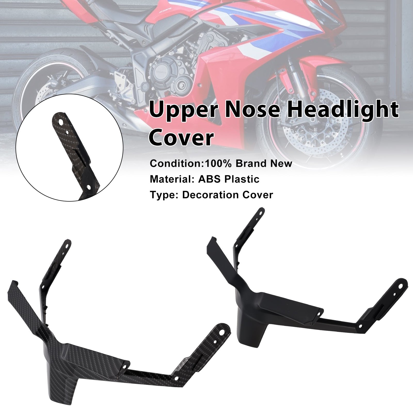 2024-2025 Honda CBR650R Front Upper Nose Headlight Cover Fairing