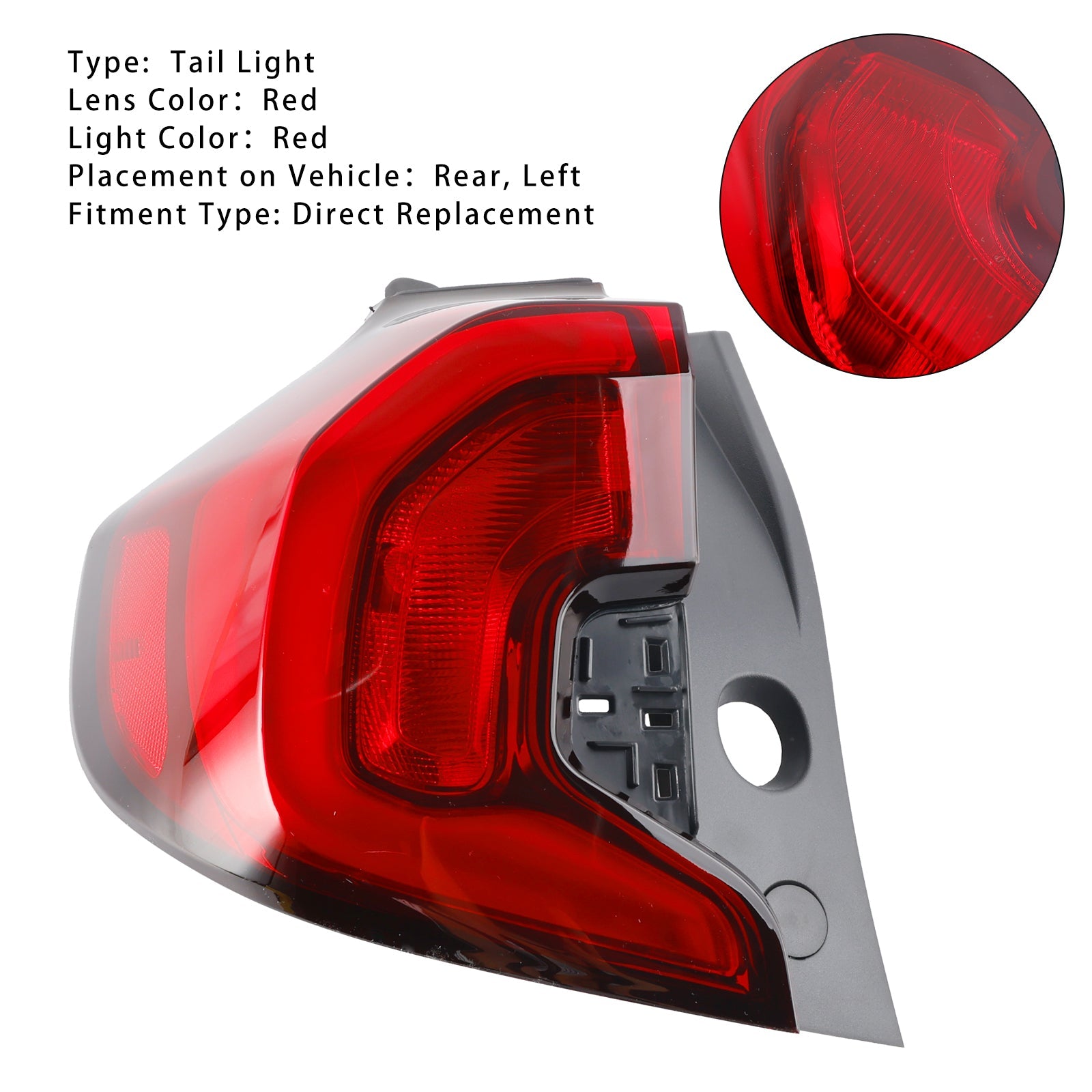 2018-2021 GMC Terrain SLE / SLT Left LED Tail Light Lamp GM2804135