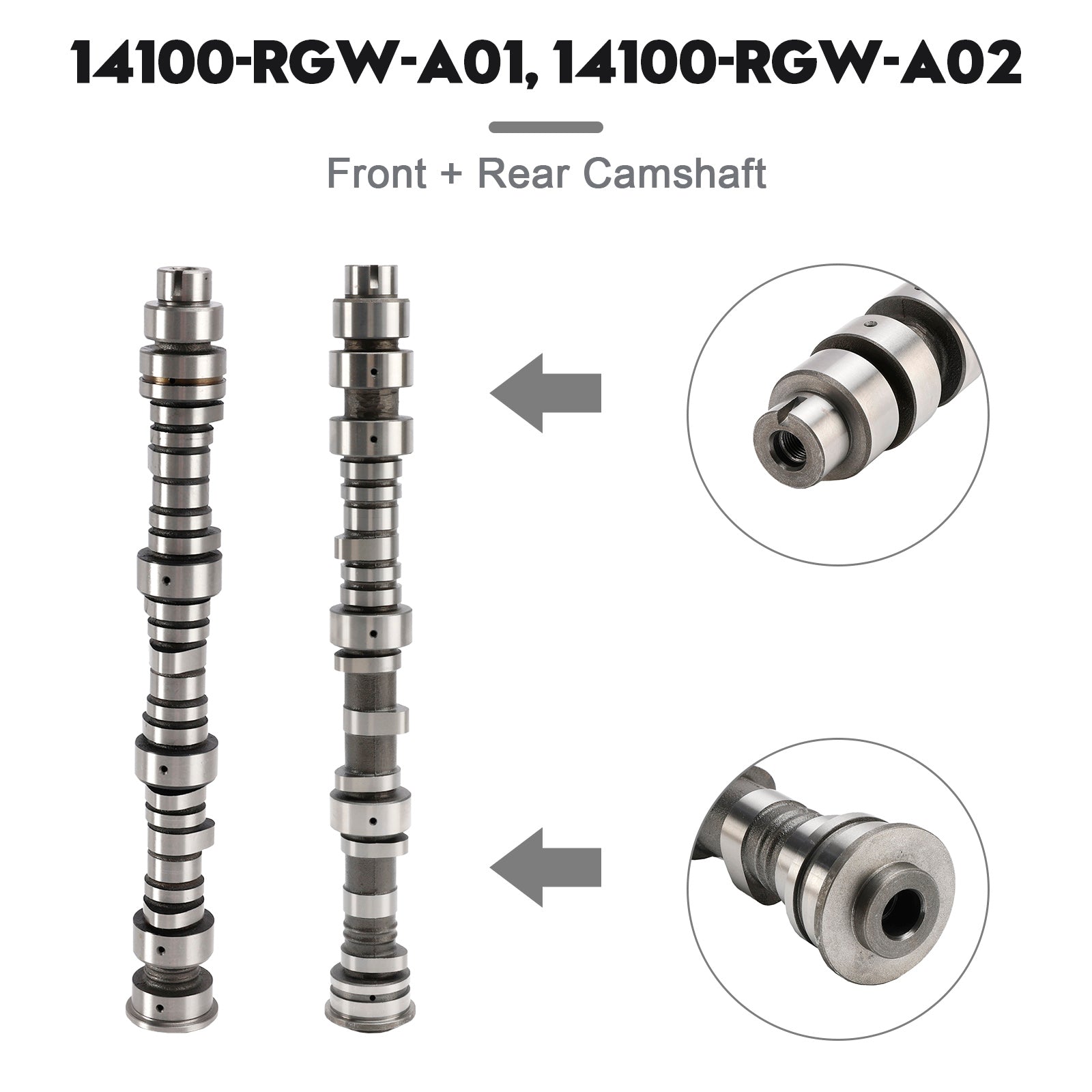 2008-2010 Honda Odyssey 5 Door EX-L, 5 Door EXL-T Touring Pair Camshaft 14100/14200-RGW-A02