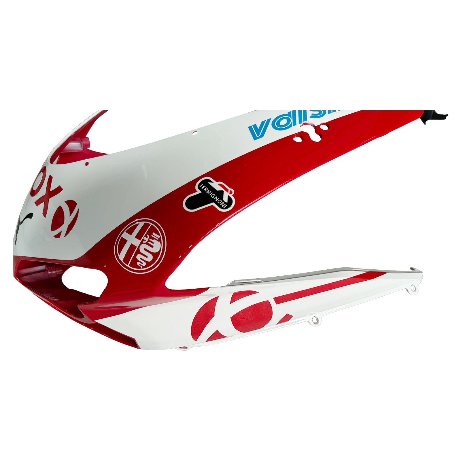 Fairings for 2007-2012 Ducati 1098 1198 848 White & Red Xerox Generic