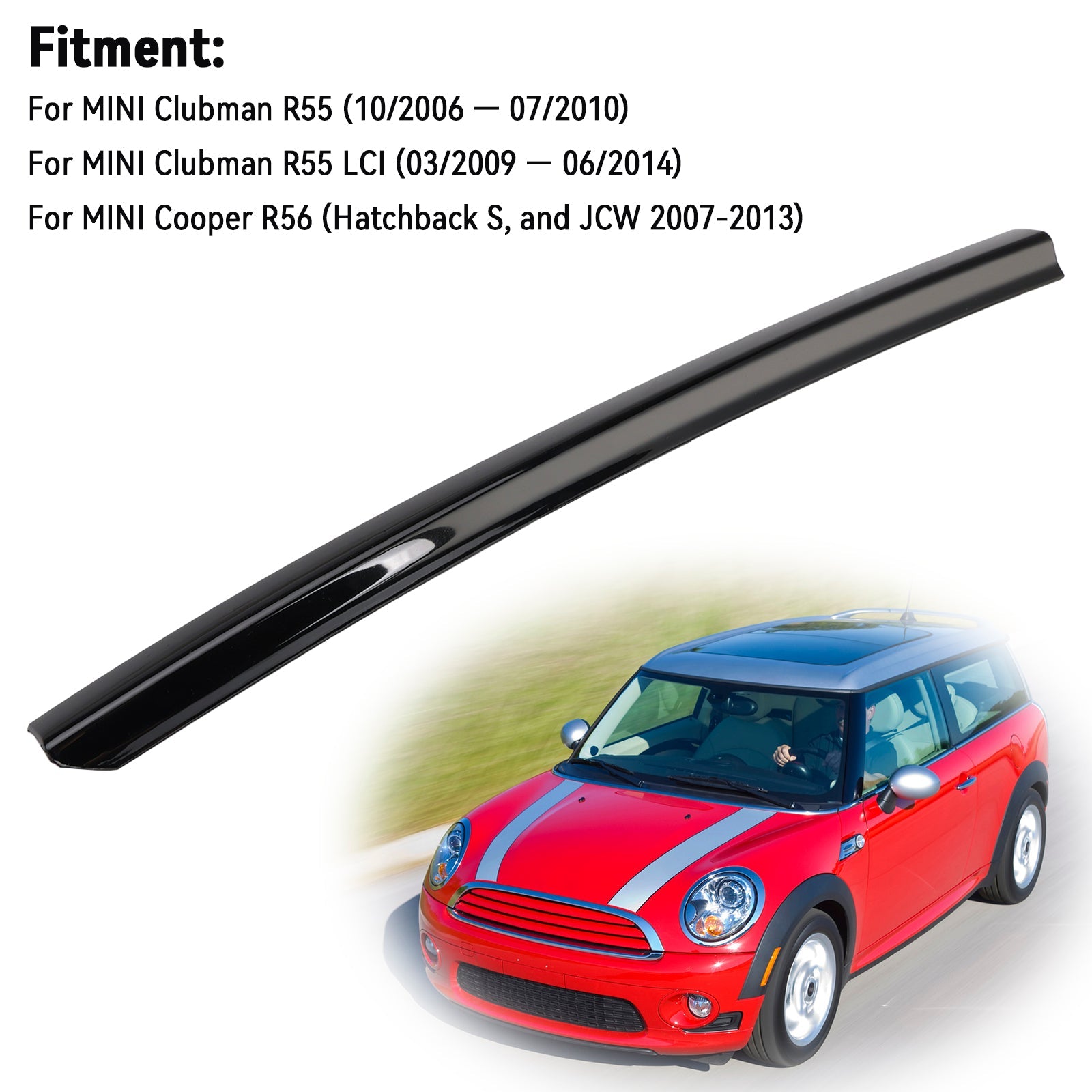 Left Side Door Column Cover Pillar Trim 51137169433 For Mini Cooper R55 07-14
