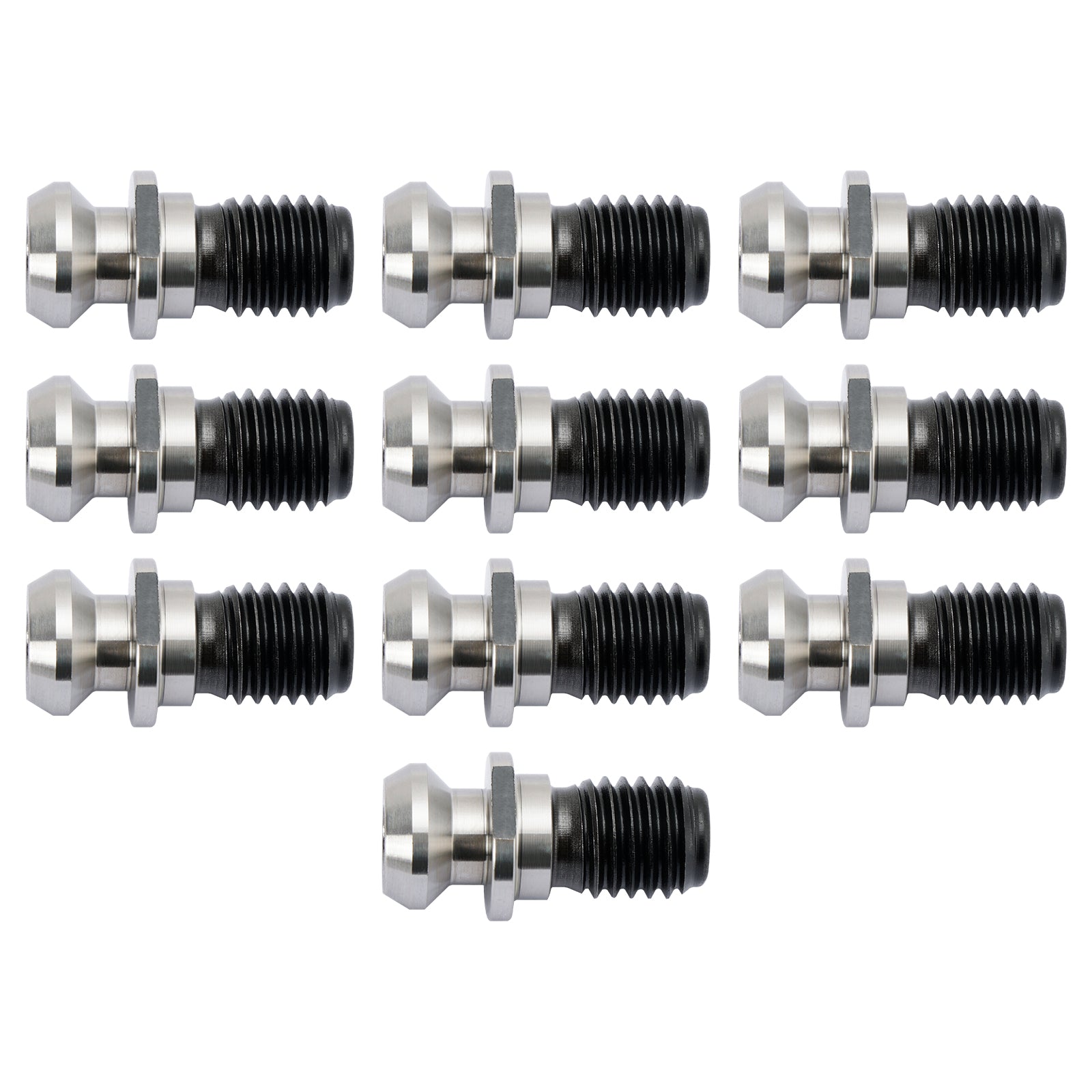10Pcs CAT40 45~ 0.740" Coolant Pull Stud Retention Knob For Mazak Fadal Silver